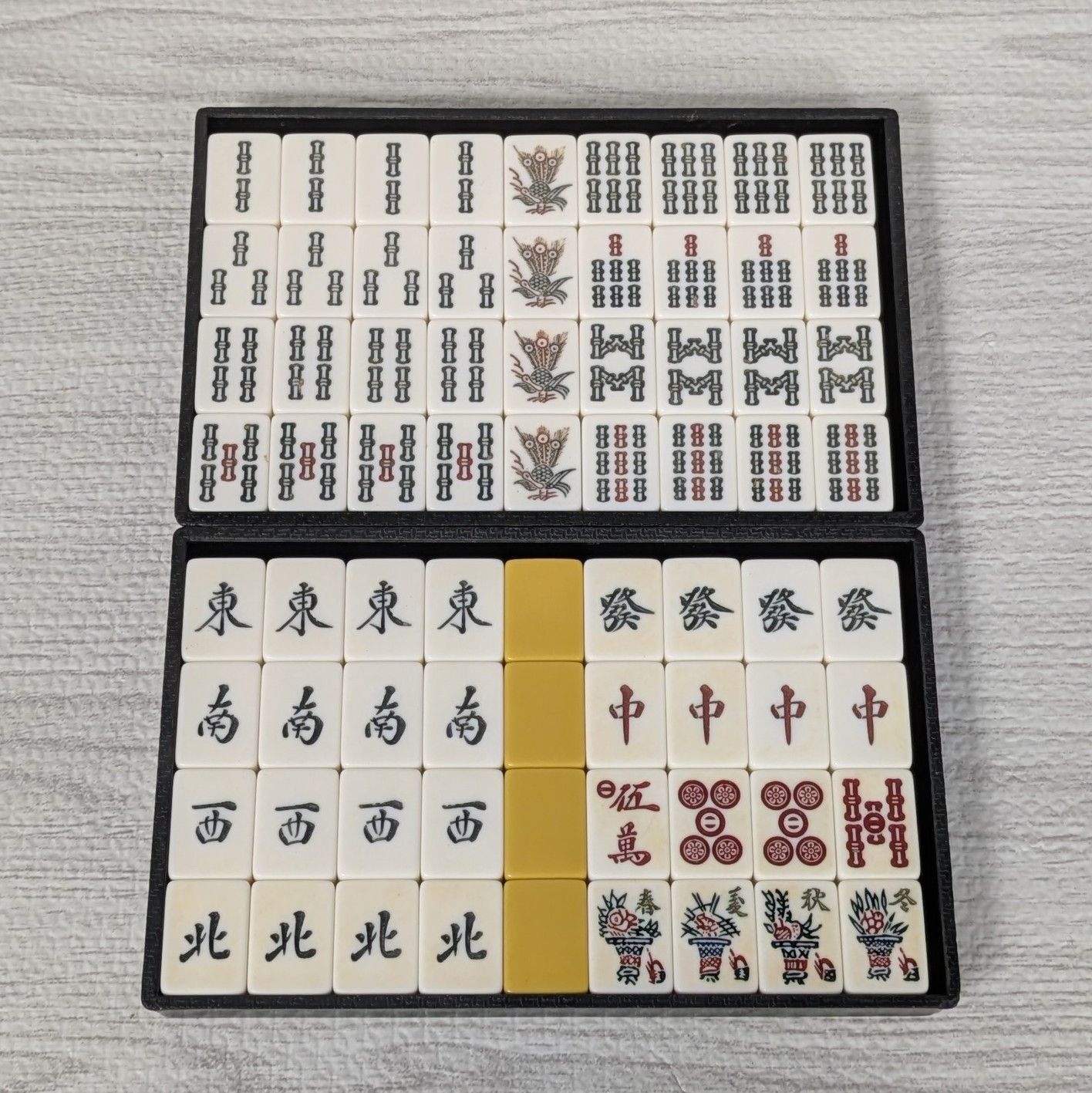 希少 レア 麻雀牌 ミズノ丸一 卸売 金花牌 金彩色 三羽一