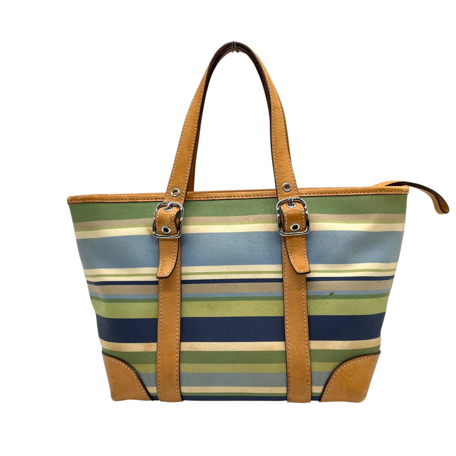 コーチ COACH ハンドバッグ ミニトート マルチストライプ ボーダー 