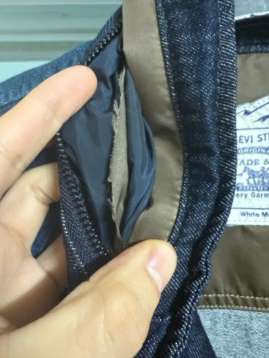 ライナー フー 取り外し可 リーバイス×ホワイトマウンテニアリング L