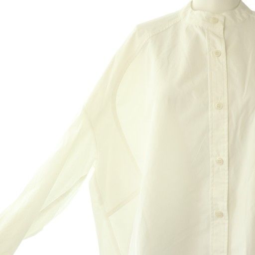 マチャット MACHATT ショップ スタンドカラーオーバーシャツ ブラウス