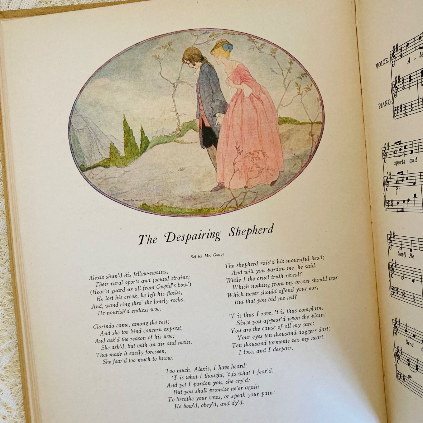 洋書　古書　アンティーク楽譜絵本　Rie Cramer挿絵の歌曲集　1923年刊 Rie Cramer挿絵の歌曲集 アンティーク楽譜絵本 1923年刊行 洋書・古書