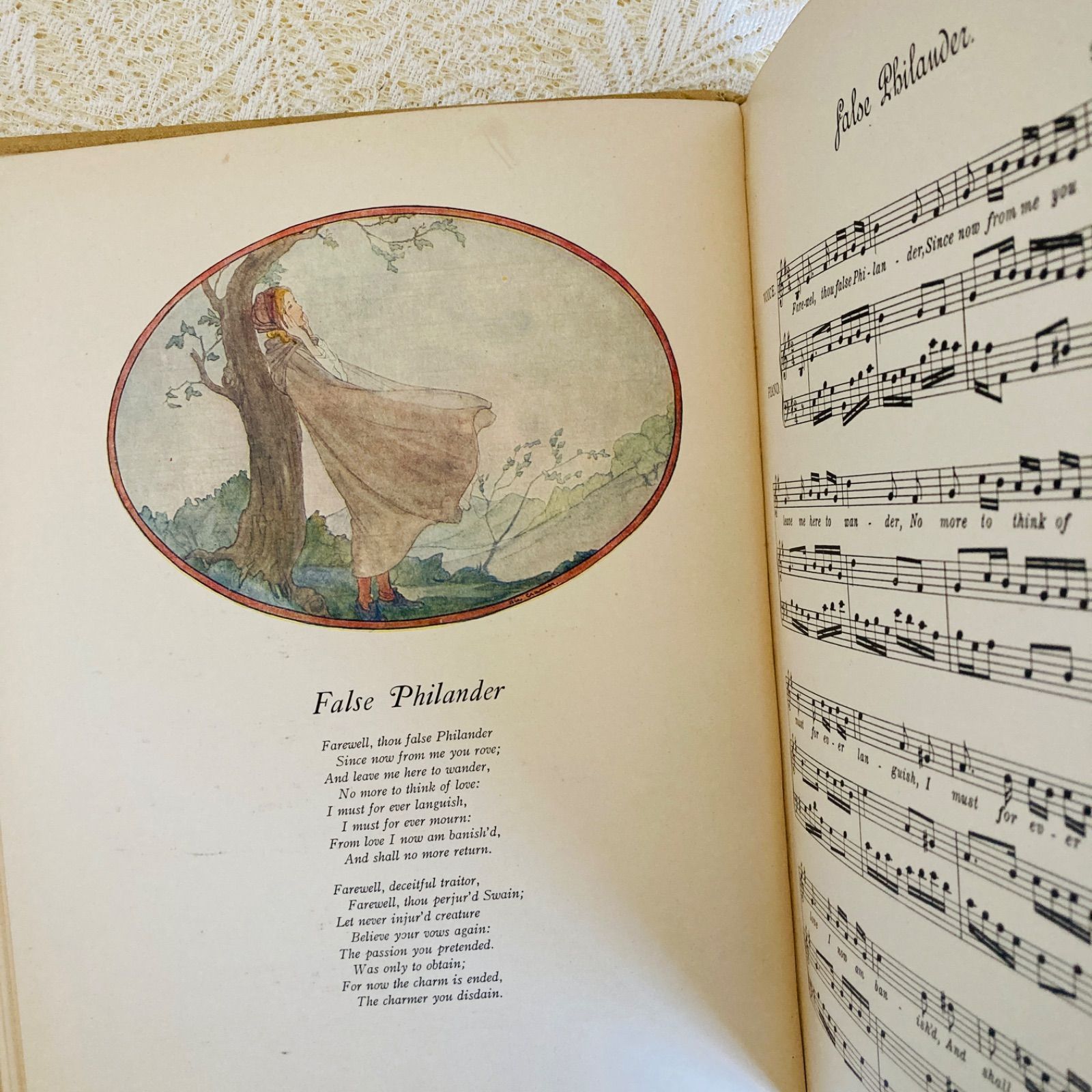Rie Cramer挿絵の歌曲集 アンティーク楽譜絵本 1923年刊行 洋書・古書