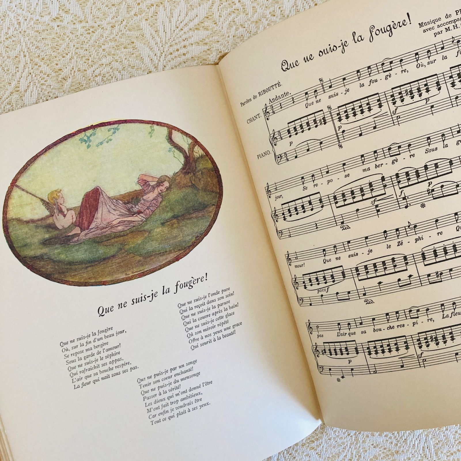 アンティーク楽譜絵本