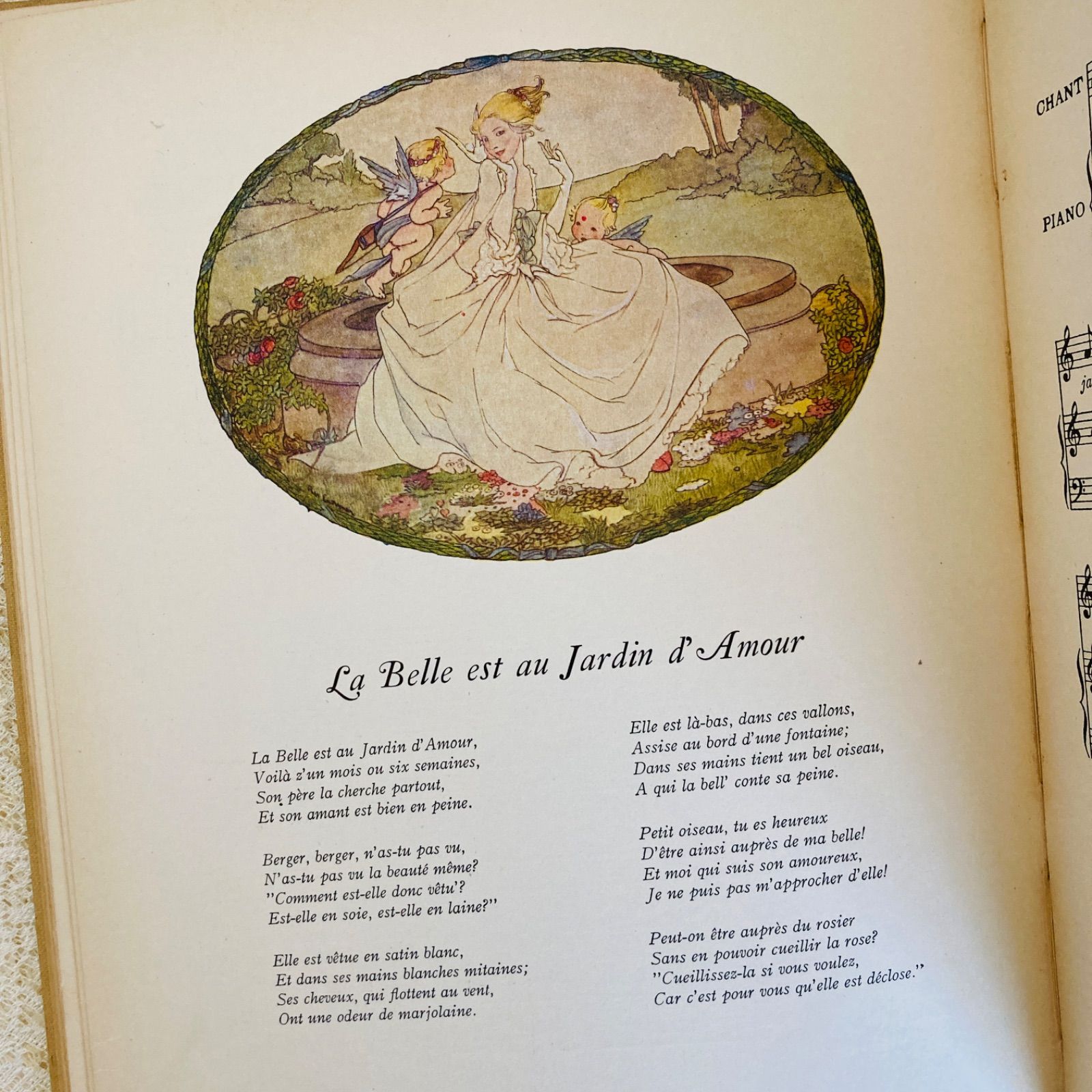 Rie Cramer挿絵の歌曲集 アンティーク楽譜絵本 1923年刊行 洋書・古書