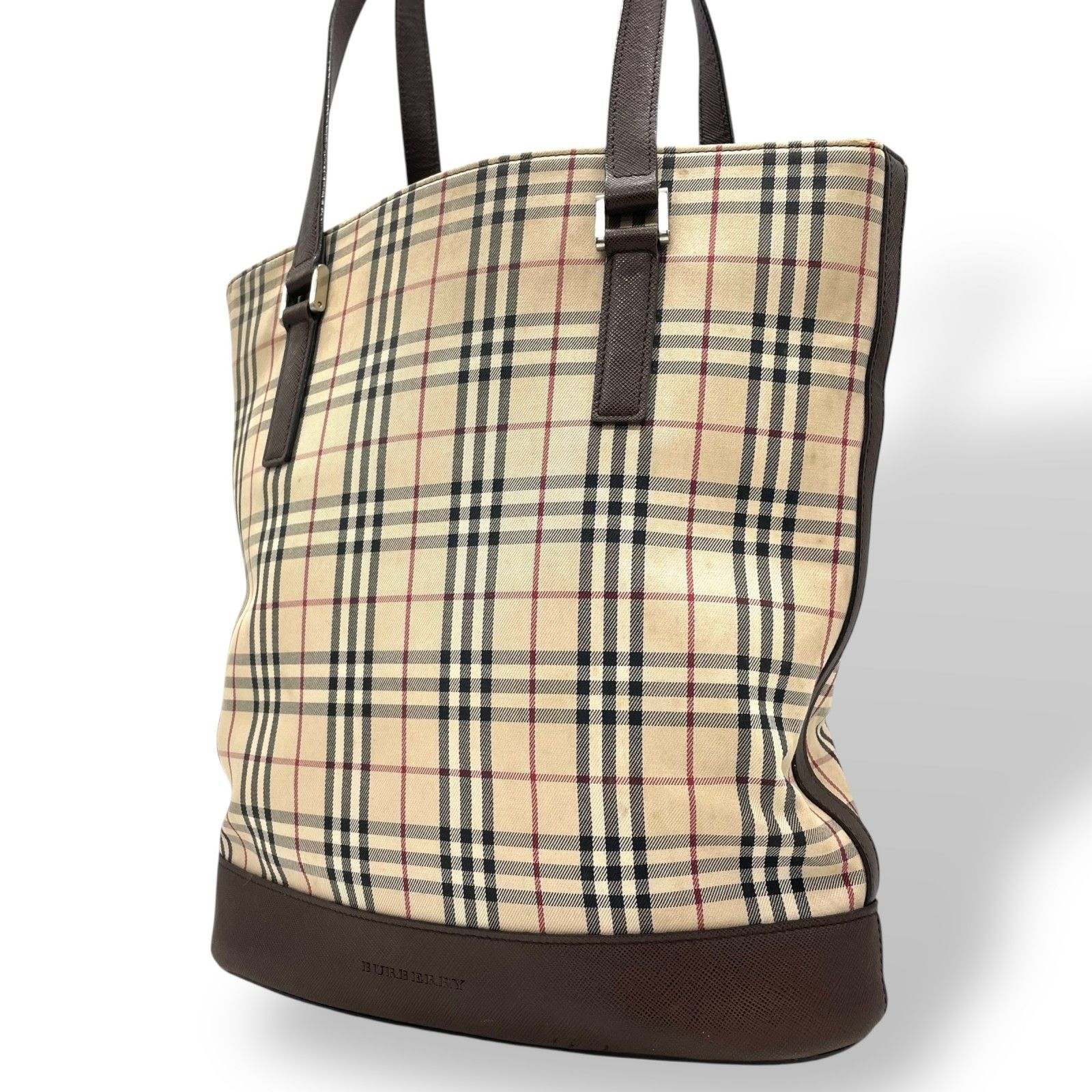 希少‼️ 美品　Burberrys チェック柄 バケツ型バッグ Burberry トートバッグ チェック柄 バケツ型 希少‼️ 美品 Burberrys