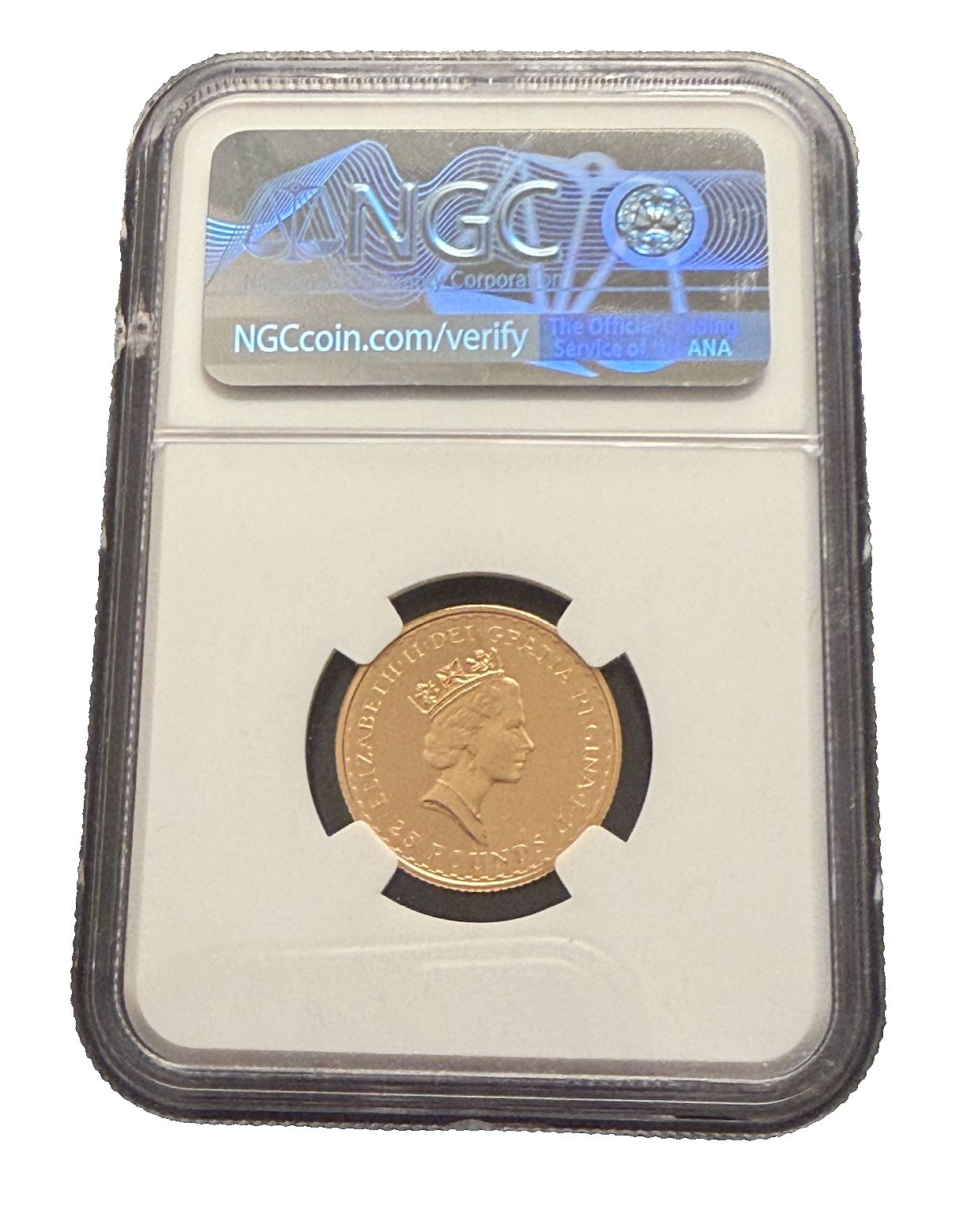 イギリス 1987年 金貨 1/4オンス 25ポンド NGC PF69UC ブリタニア