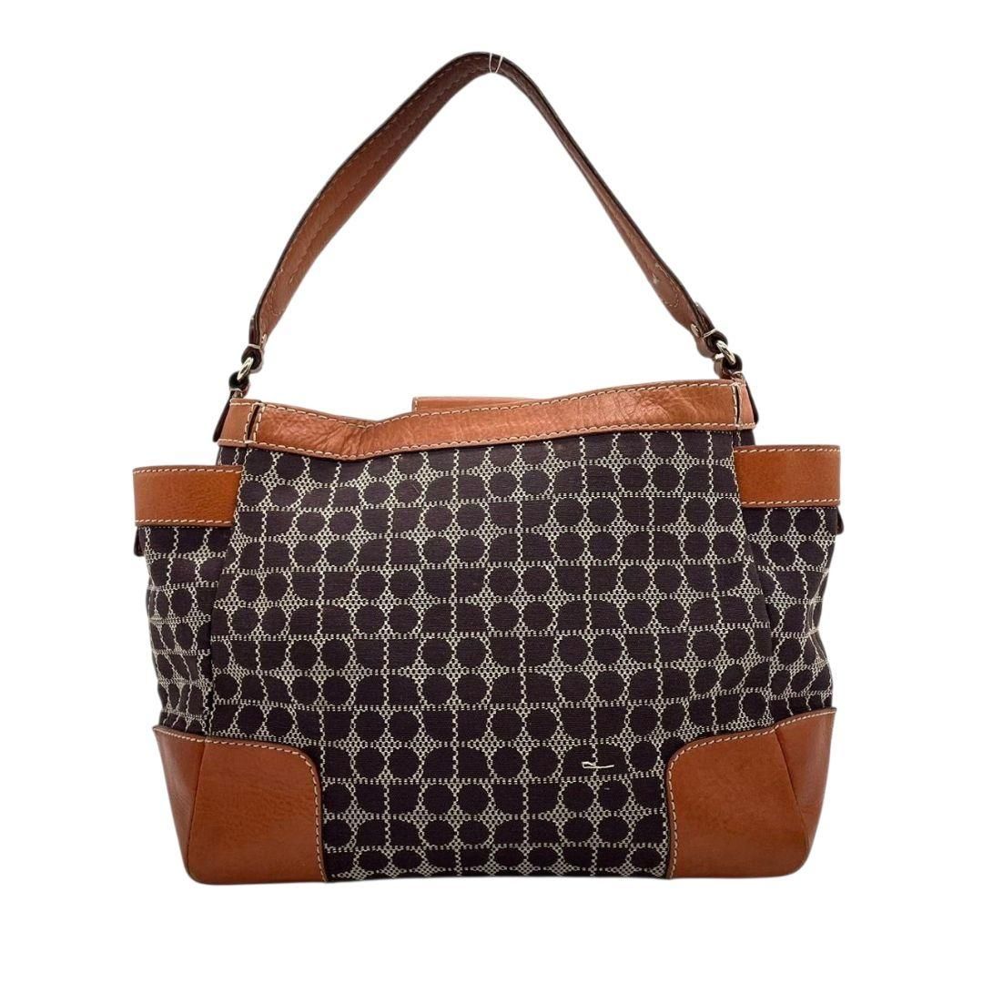 ケイトスペード kate spade ハンドバッグ 茶 ブラウン 総柄 A4収納 