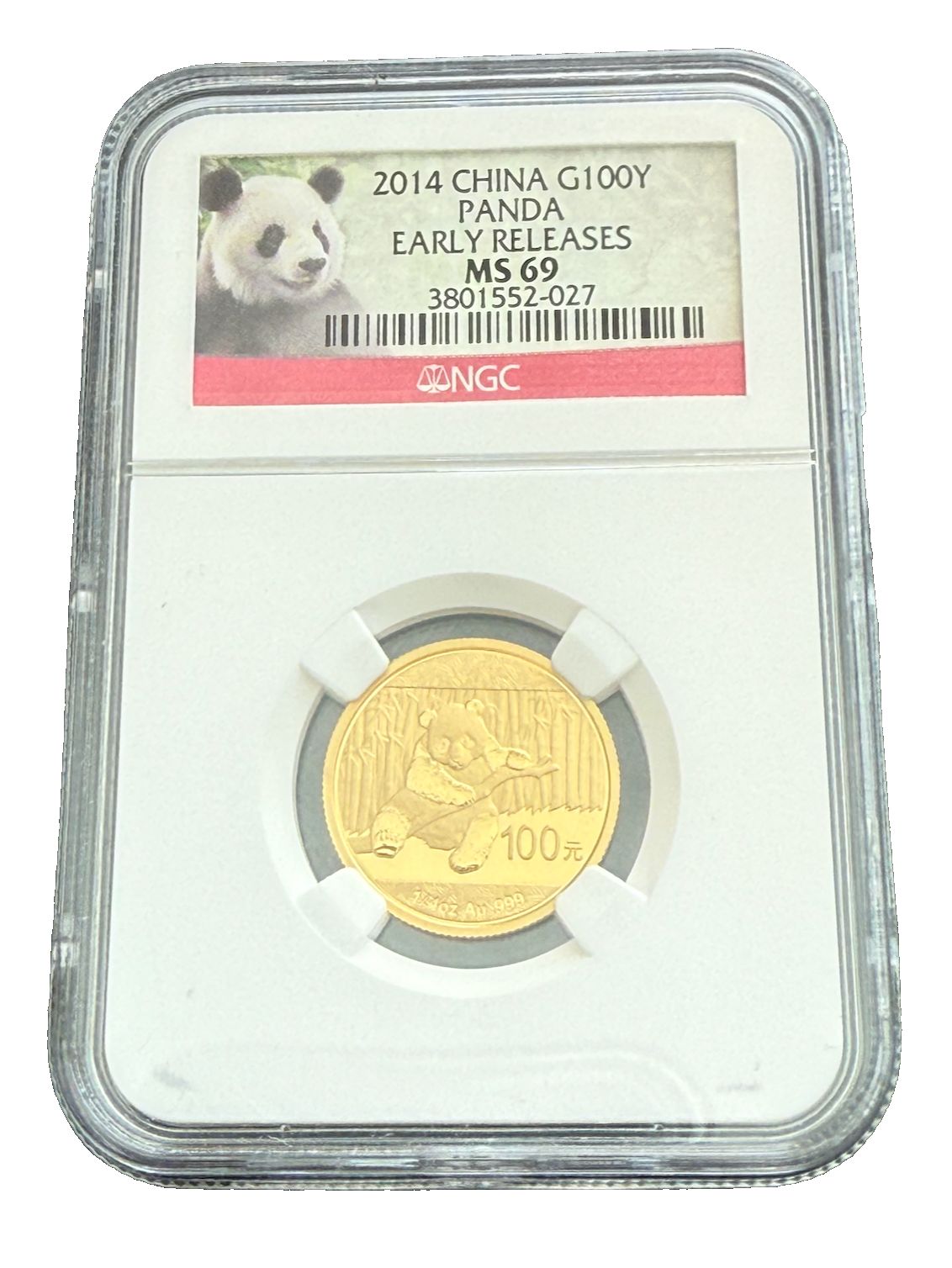 中国 2014年 金貨 1/4オンス 100元 NGC MS69 パンダ - メルカリ