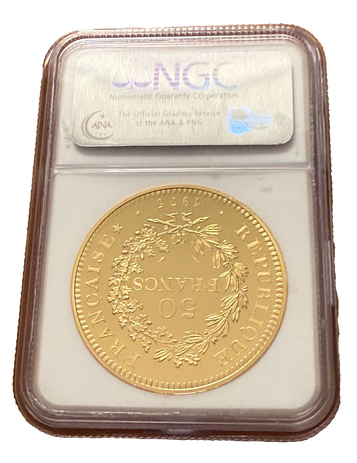 フランス 1975年 金貨 3オンス 50フラン ピエト NGC PF64UC 発行枚数