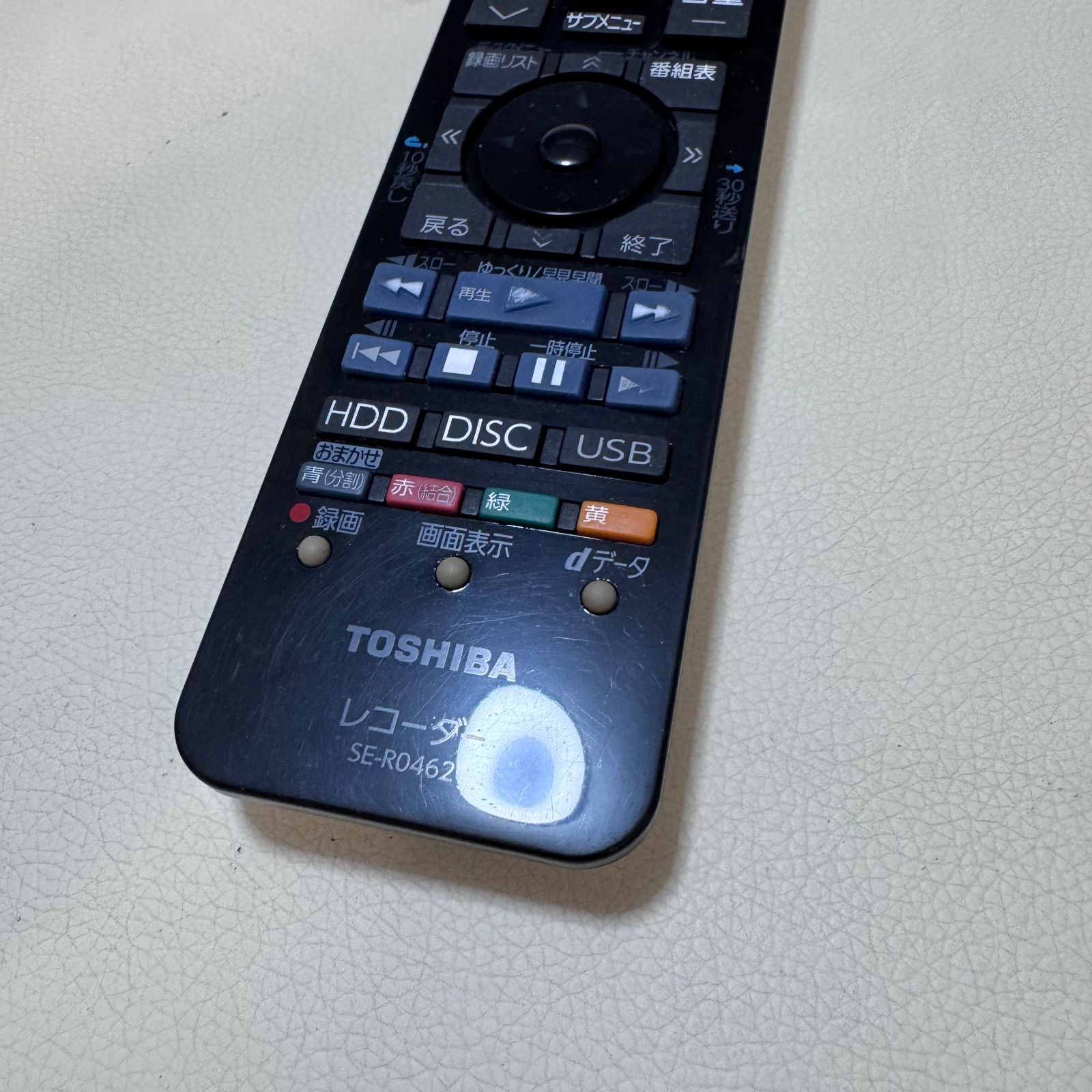 TOSHIBA 東芝 レコーダーリモコン SE-R0462 動作確認済み - メルカリ