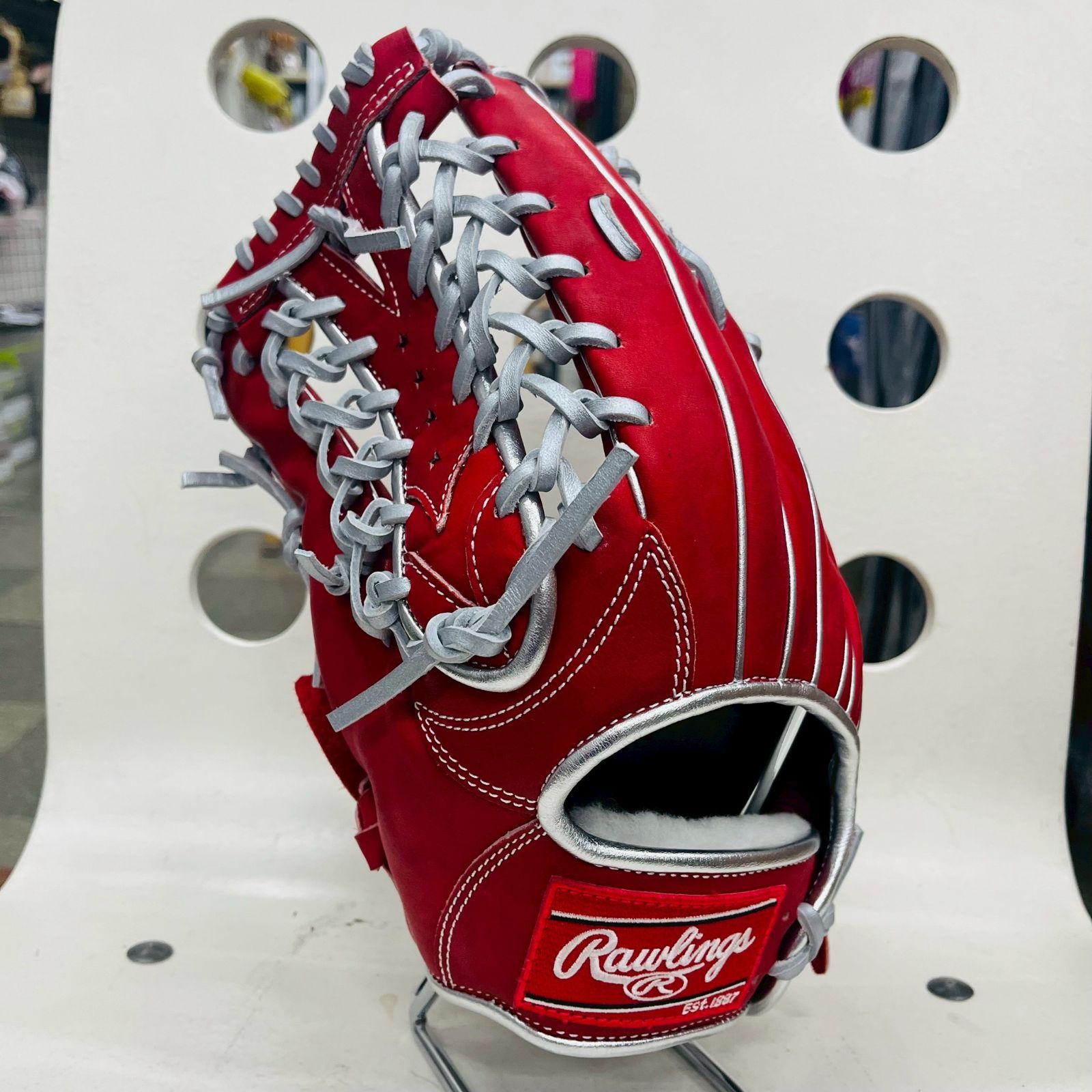 即実戦 な型付け済み ローリングス Rawlings HOH PRO EXCEL プロエクセル Color Palette 軟式用 外野手用 スカーレット 20％OFF