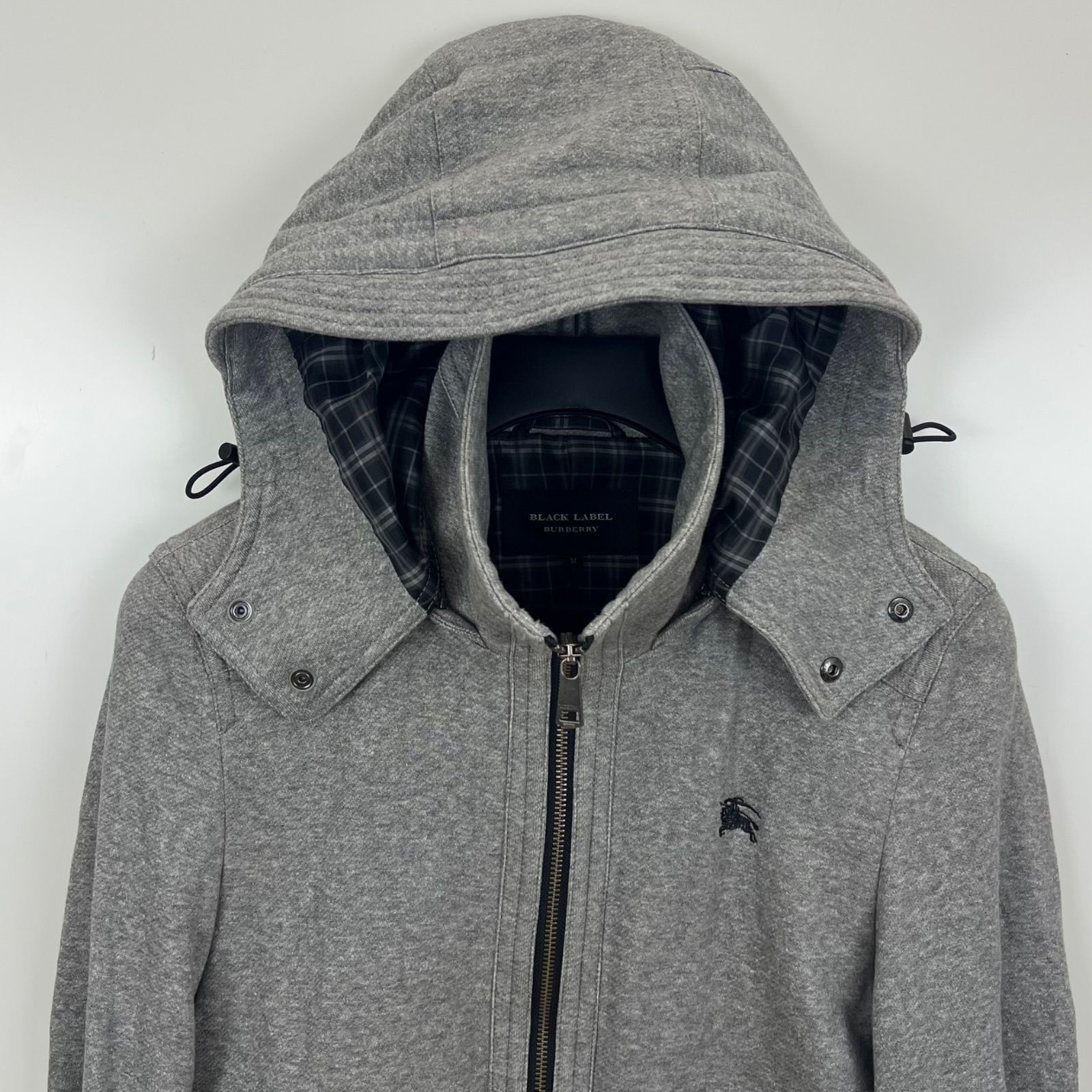 BURBERRY BLACK LABEL 00s y2k style sweat hoodie jacket M