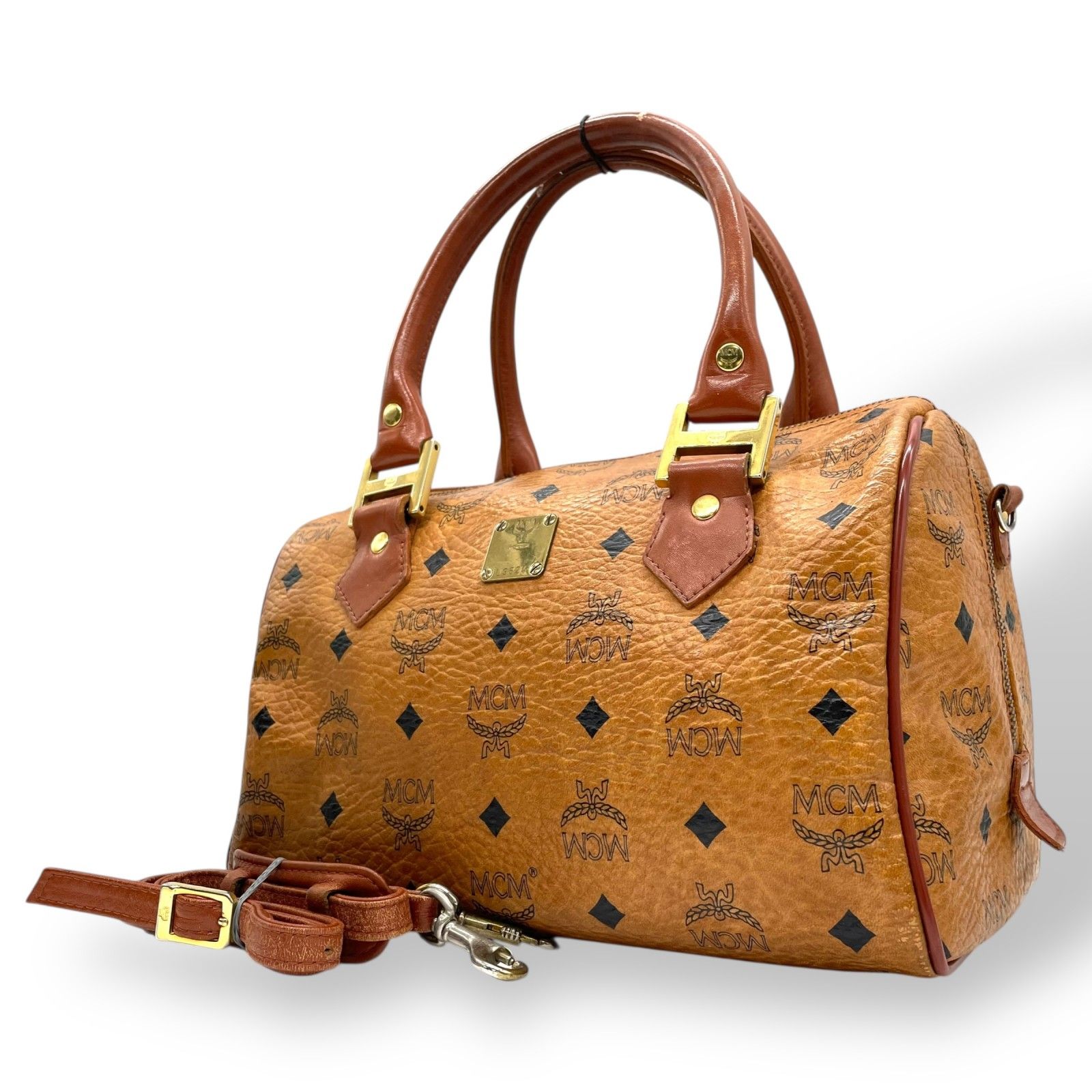 MCM エムシーエム ヴィセトス ボストンバッグ ミニボストン 
