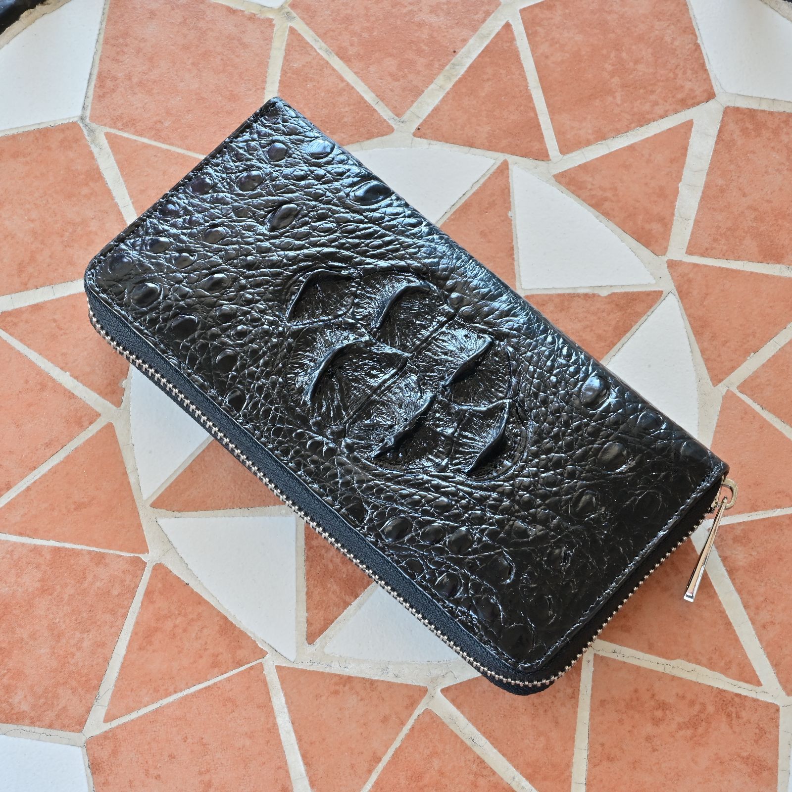 クラウン背革シャイニングクロコダイル長財布