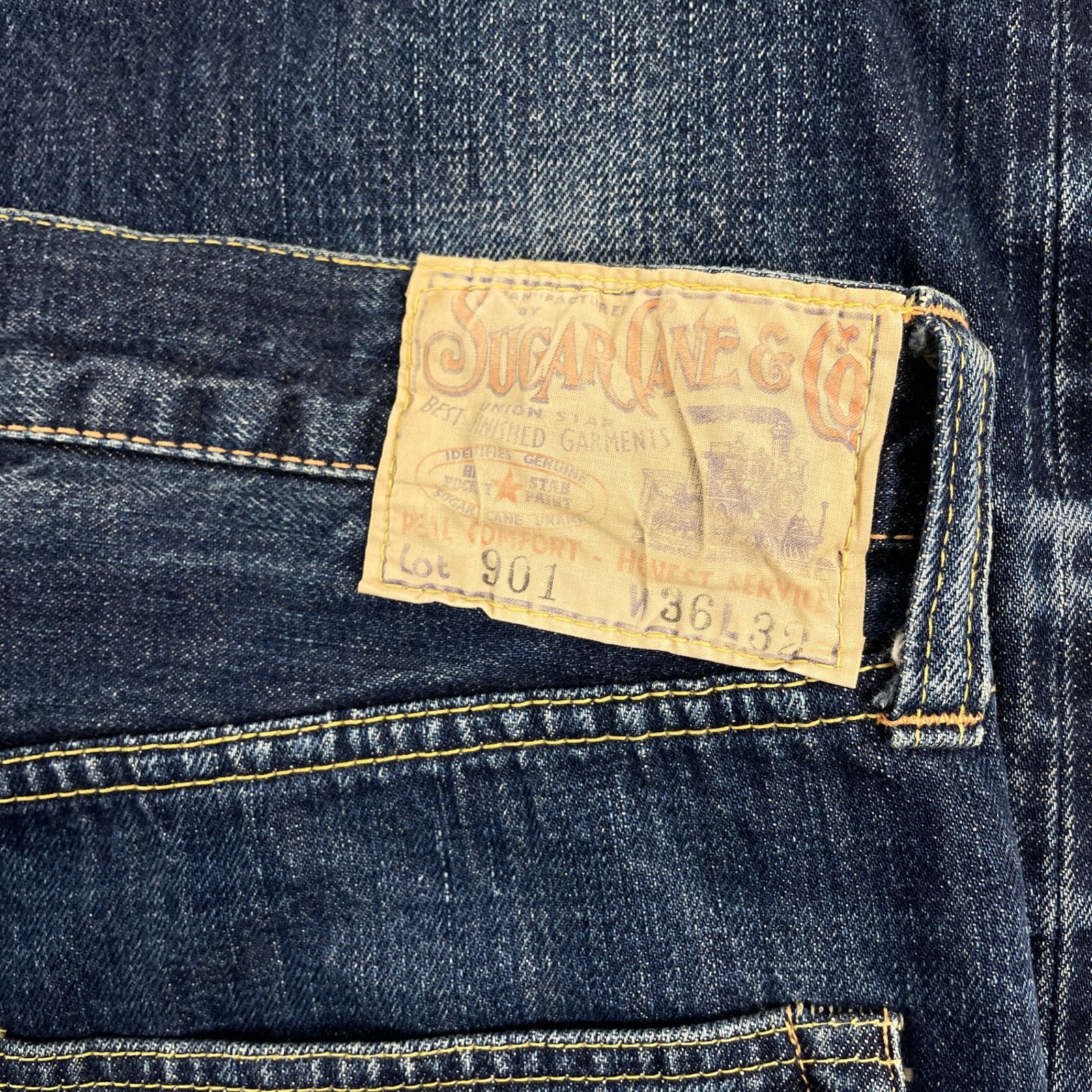 SUGARCANE シュガーケーン LOT.901 LONE STAR JEANS セルビッチ 赤耳