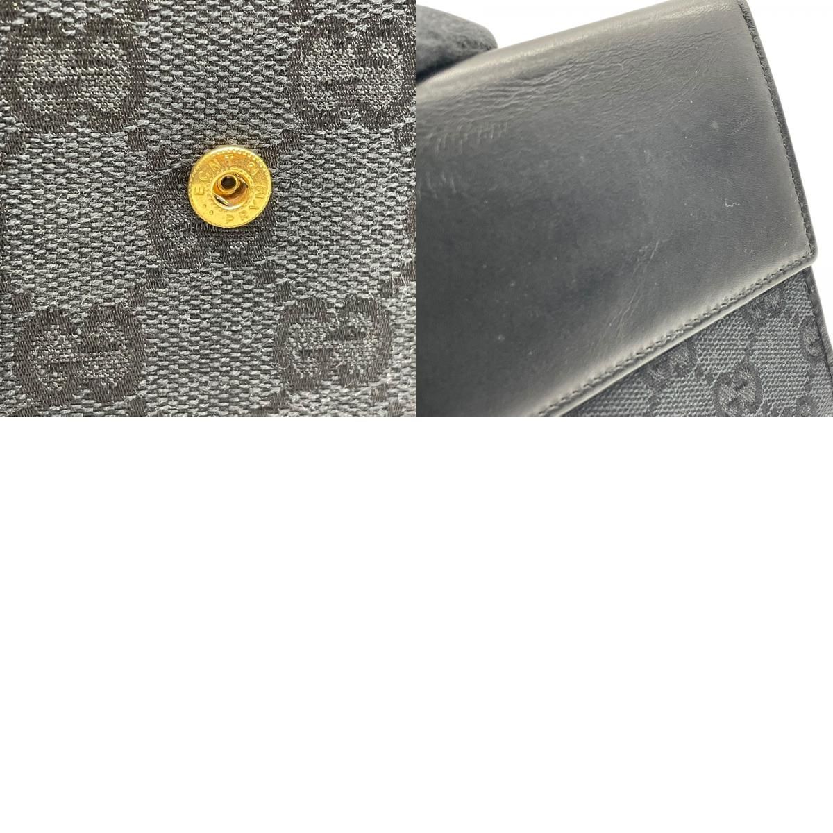 美品】GUCCI グッチ GGキャンバス タイガーヘッド 二つ折り財布