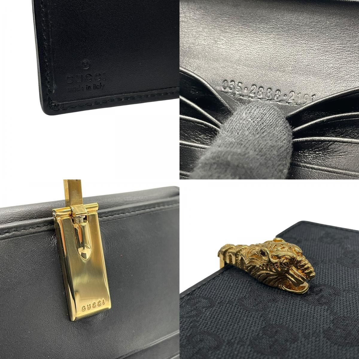 希少】GUCCI グッチ 折り財布 GG柄 タイガーヘッド ヴィンテージ 2026