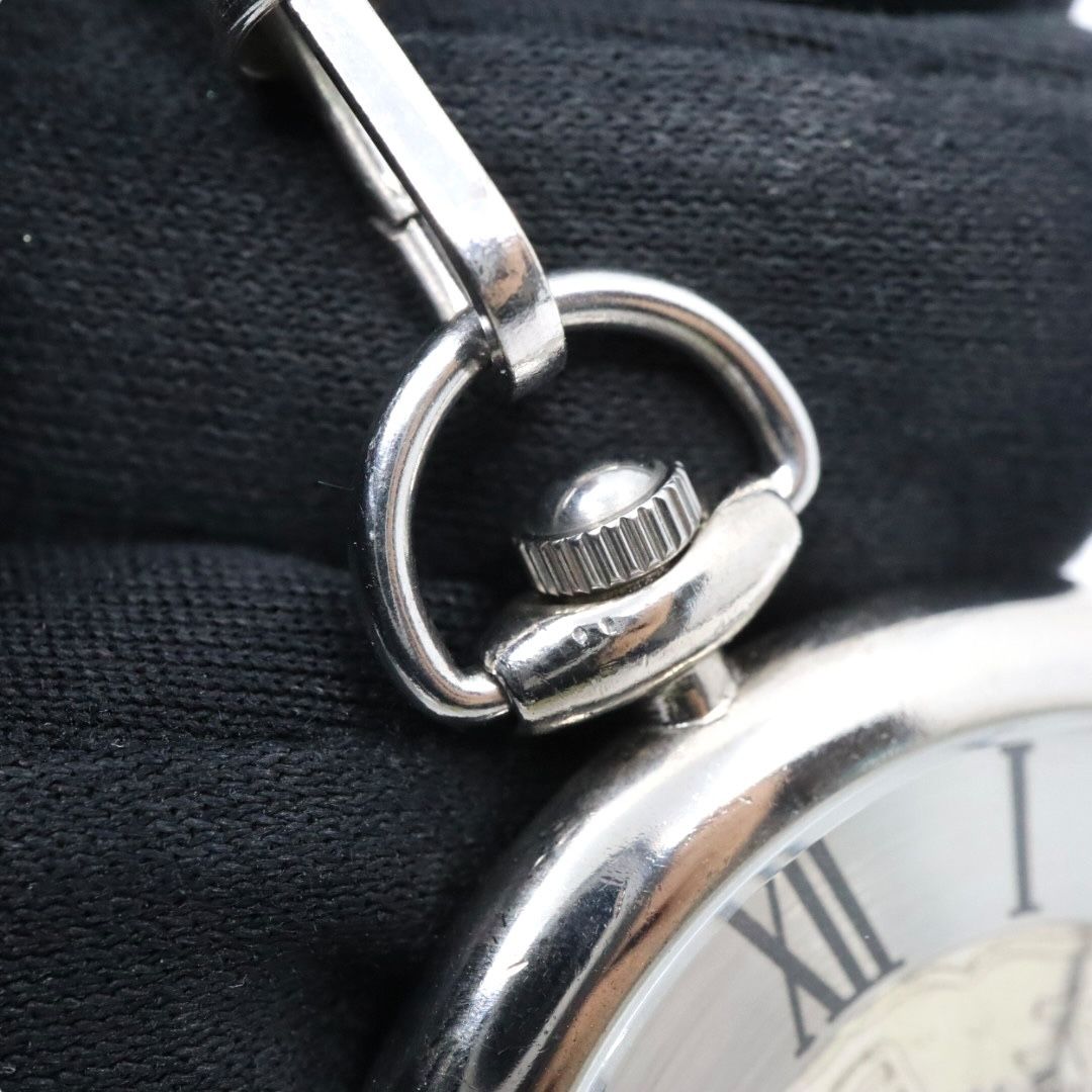 美品/稼働品】松本徽章 懐中時計 五十銭 硬貨 大正三年 1924年 鳳凰 コインウォッチ アナログ クオーツ ローマンインデックス シルバー  チェーン付き クラシック レトロ ヴィンテージ 和風 日本 コレクション G9