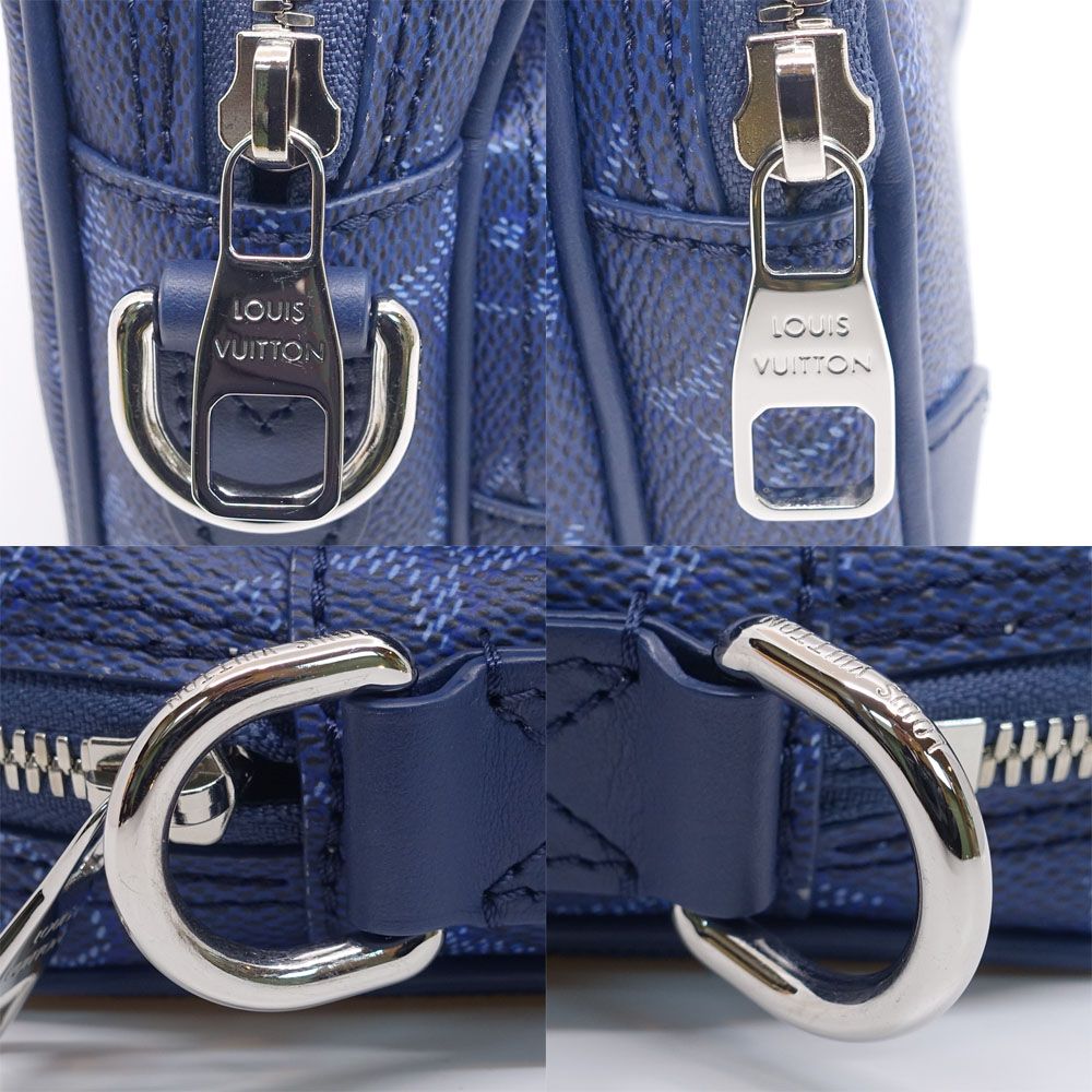 ルイヴィトン モノグラム ヘリテージ ナイル 斜め掛け ショルダーバッグ ブルー  M26823 LOUIS VUITTON（ルイ・ヴィトン） ルイ ヴィトン M26823 ナイル