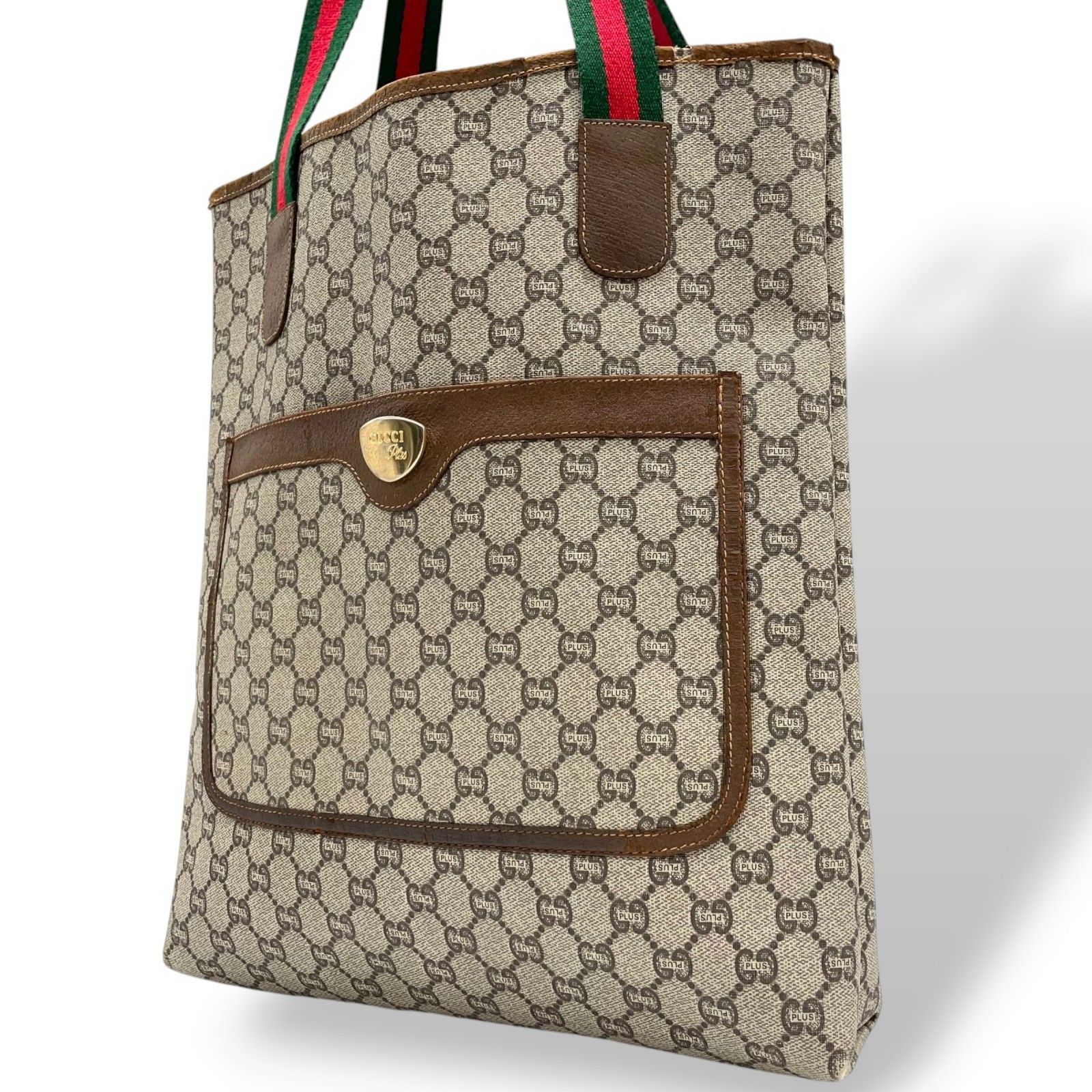 GUCCI グッチ シェリーライン GGプラス トートバッグ ビンテージ