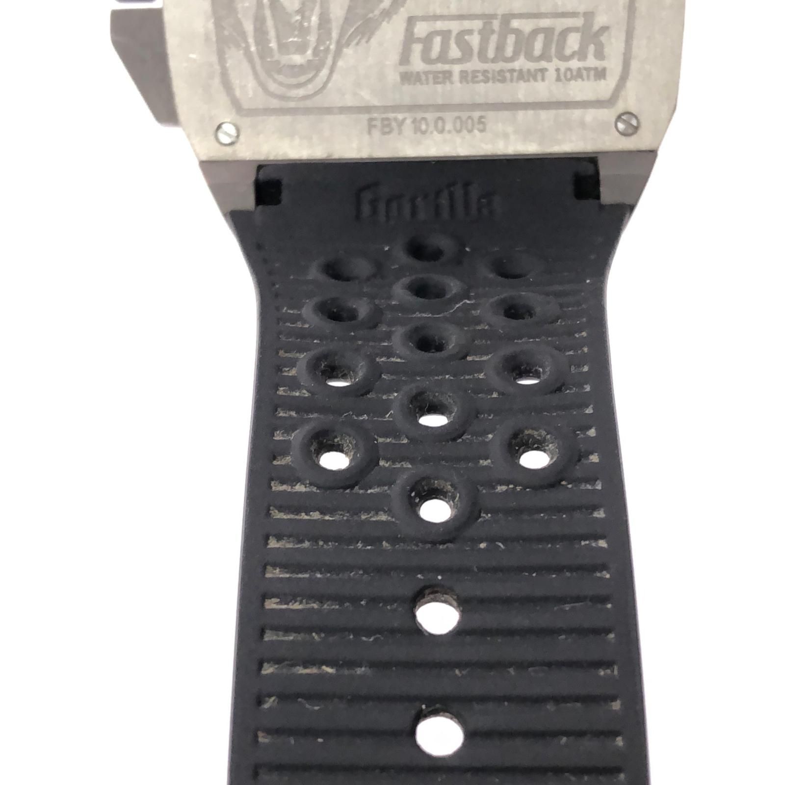  Gorilla ゴリラ メンズ腕時計 自動巻き Fastback STINGER YELLOW MONO チタン ラバー ブラック スキニーパンツ 自動巻き時計 腕時計(アナログ)