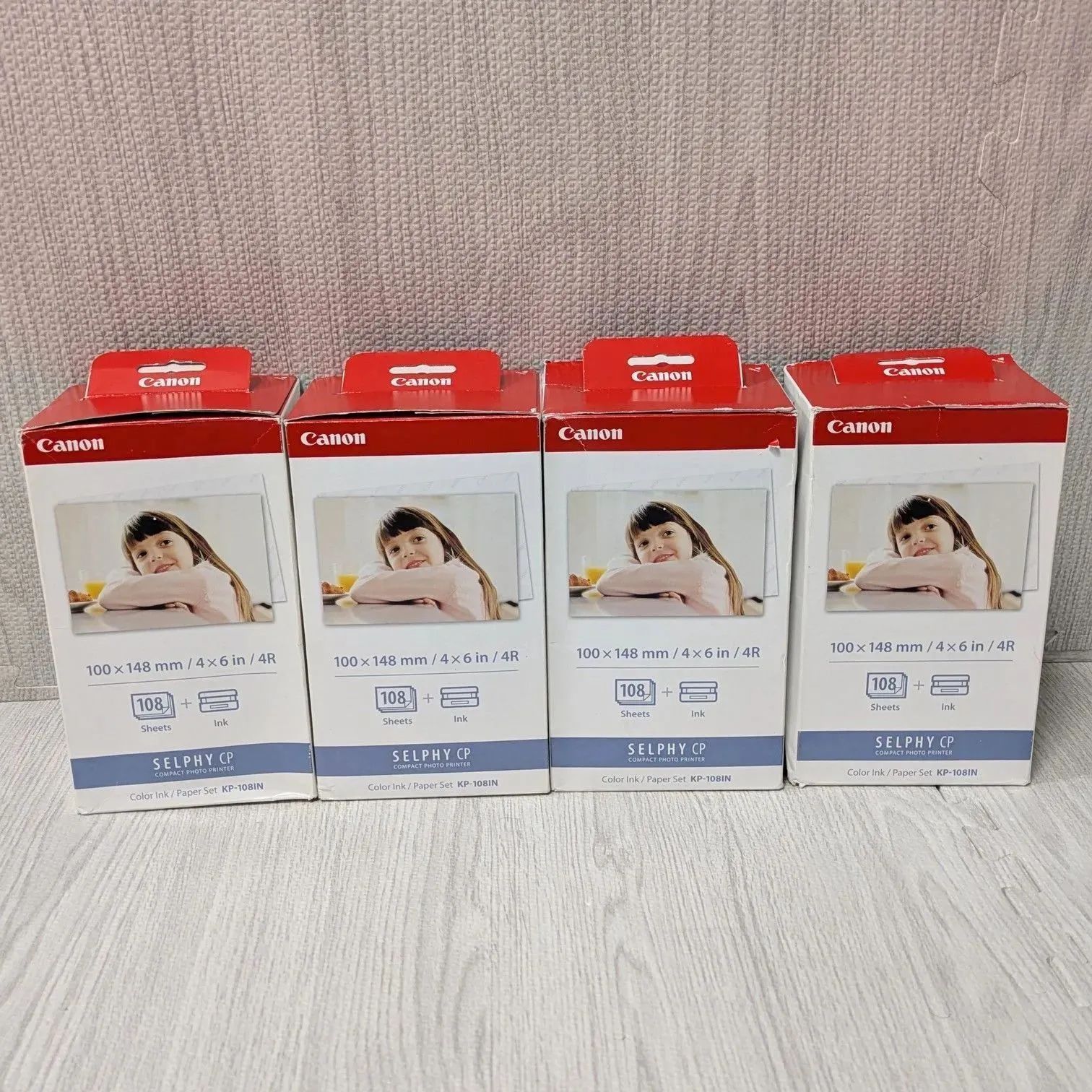 4箱セット CANON CPシリーズ SELPHY ポストカードサイズ インク KP-108 IN