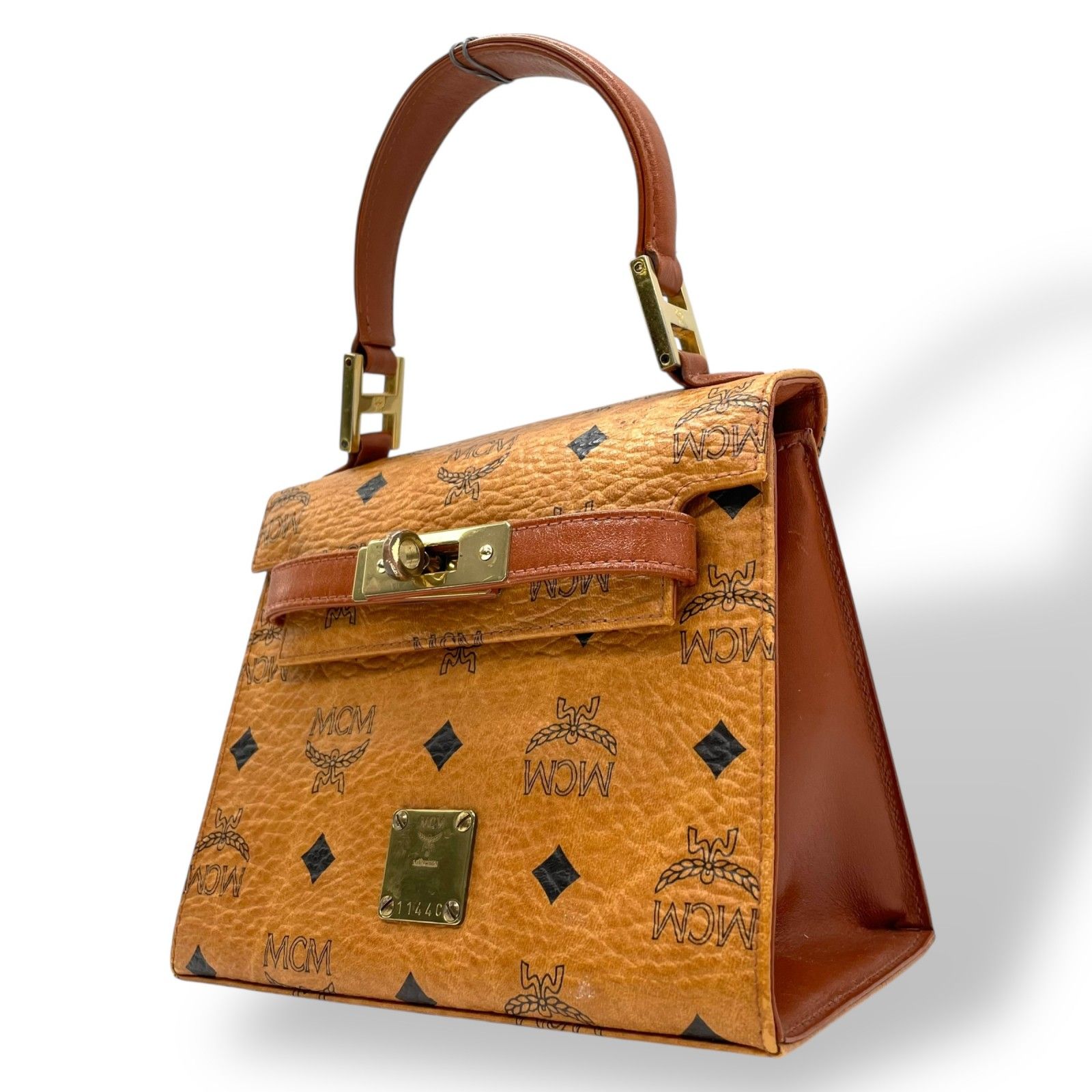MCM エムシーエム ヴィセトス ハンドバッグ トップハンドルバッグ 