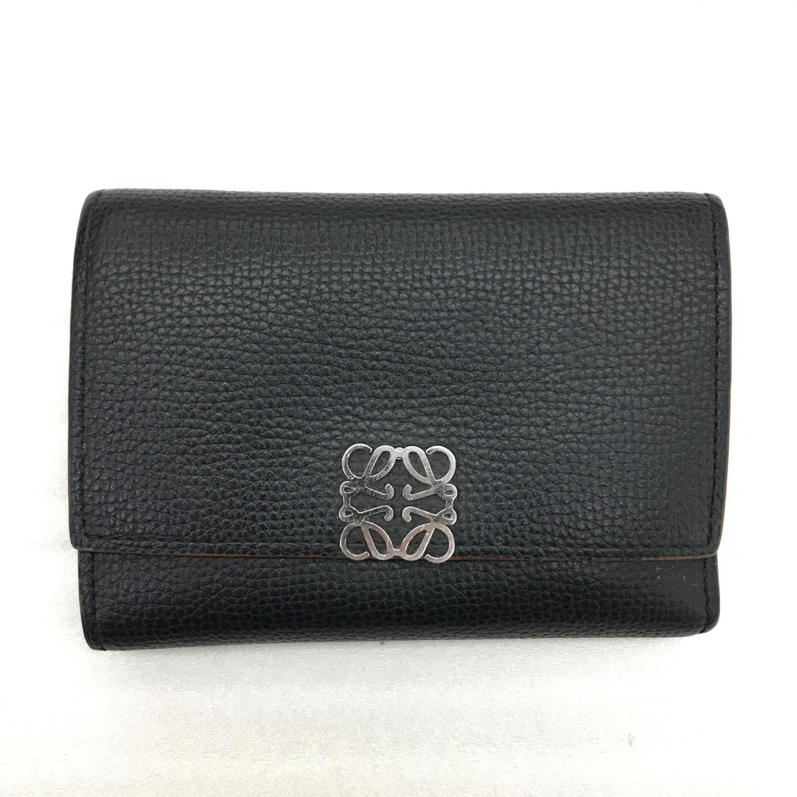 ▽▽LOEWE ロエベ 3つ折り財布 LOEWE 262144 C821S33X01 ブラック