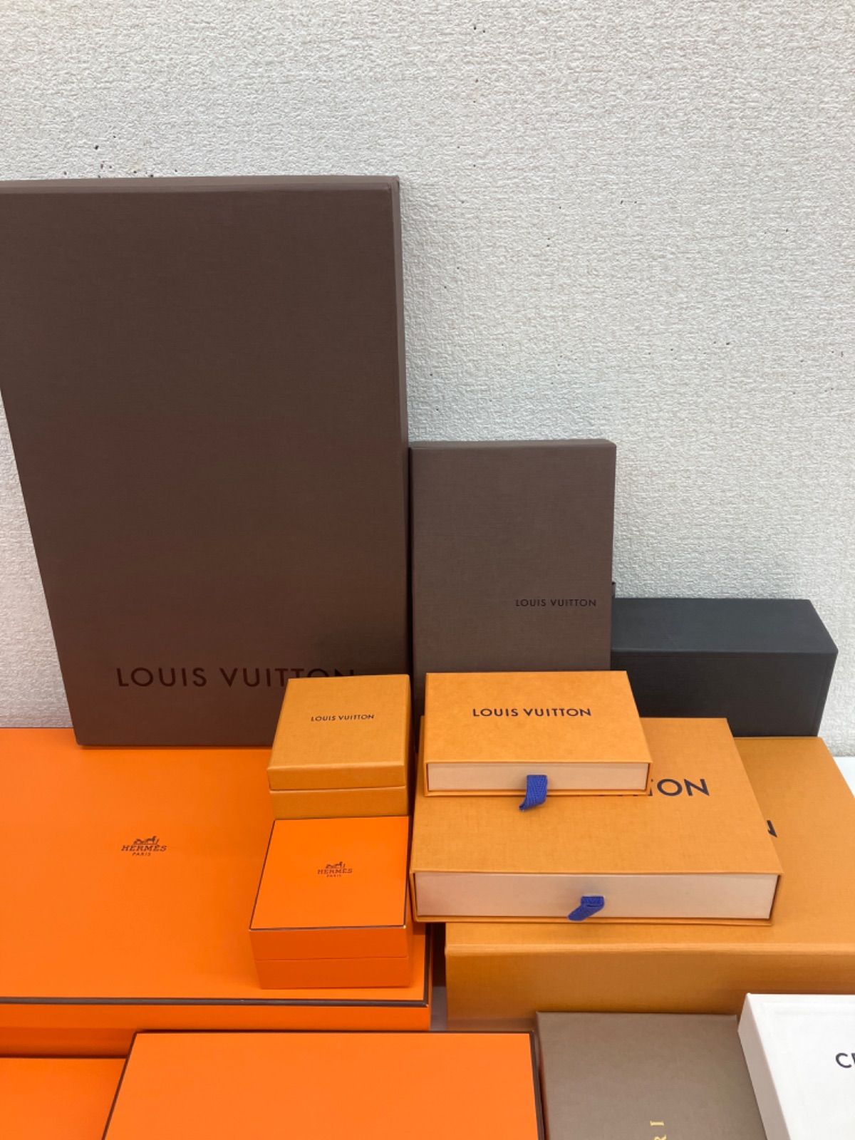 HERMES バッグ空箱　おまけルイヴィトン箱付 HERMÈS エルメス ルイヴィトン 空箱 まとめ売り ギフトボックス - メルカリ