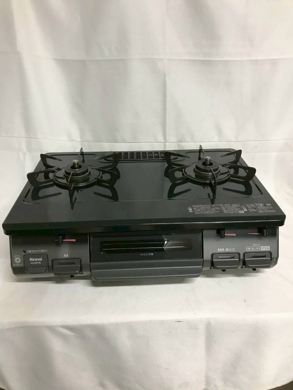 北見市発 リンナイ Rinnai ガスコンロ RT 67 JH 製 LPガス用 黒