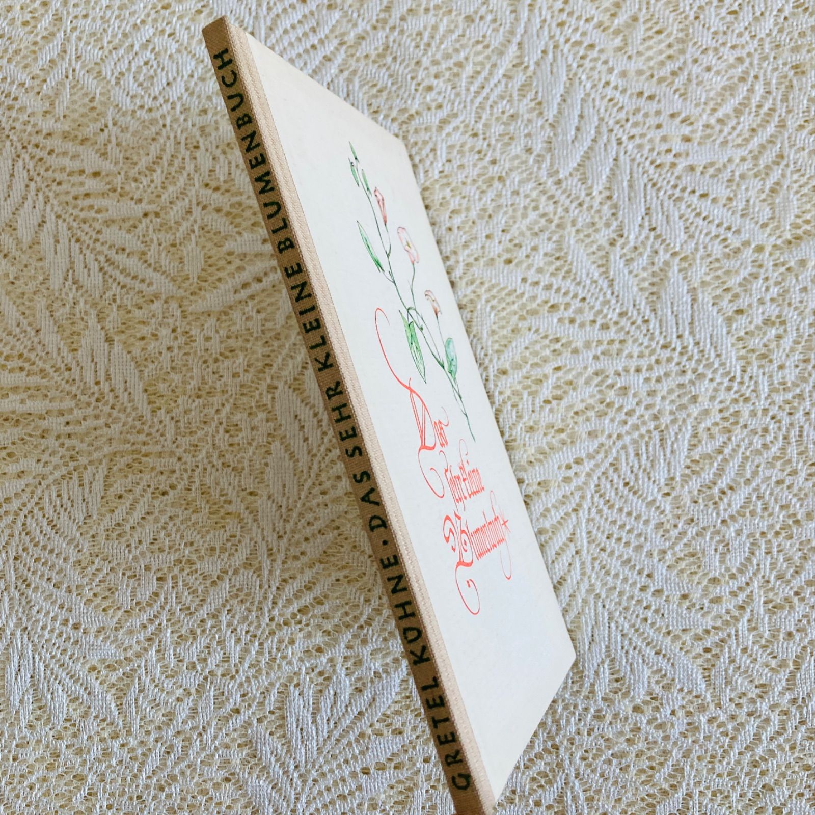 ドイツのヴィンテージブック 繊細で愛らしい植物画と美しい書体