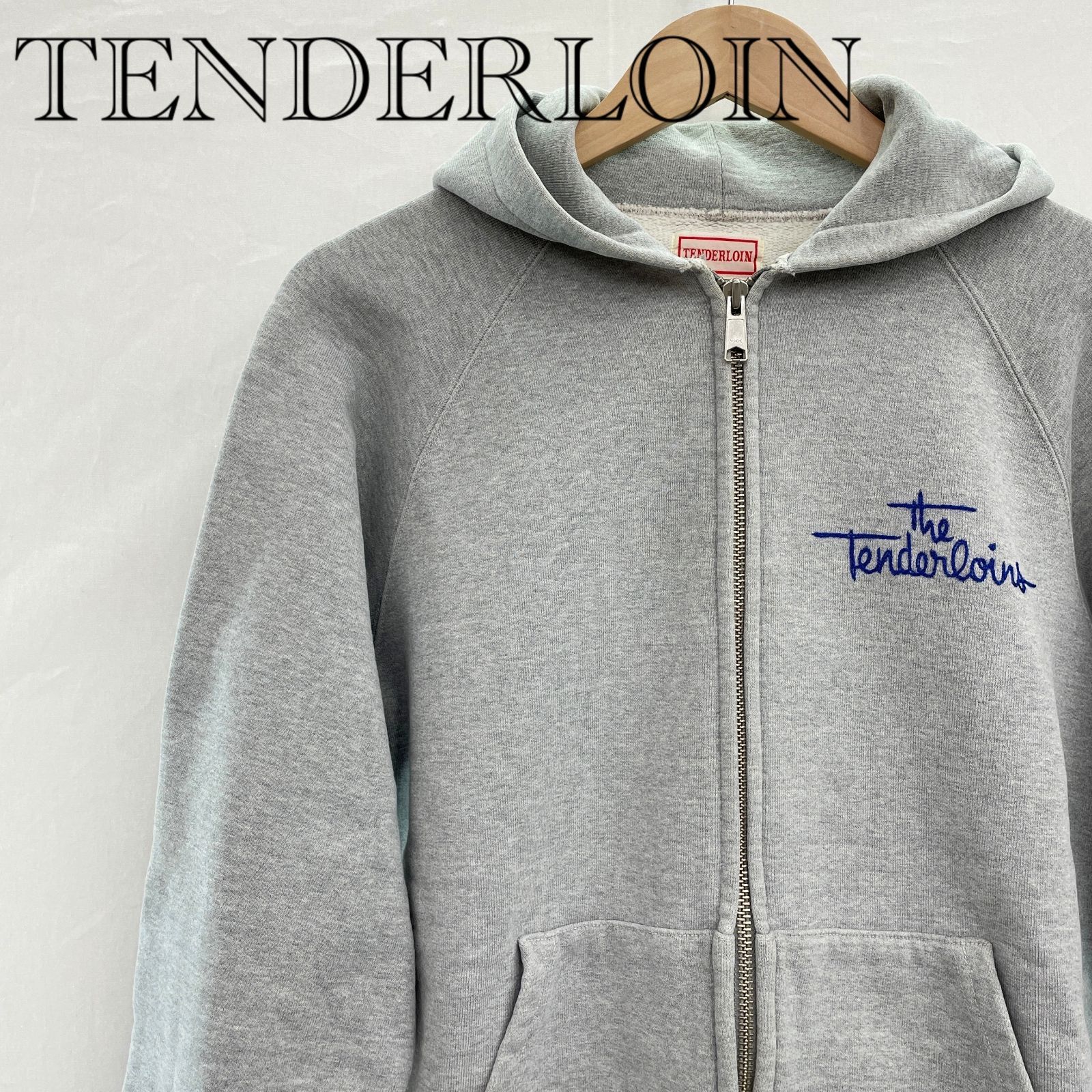 TENDERLOIN ジップアップパーカー L グレー メンズ ファッション 