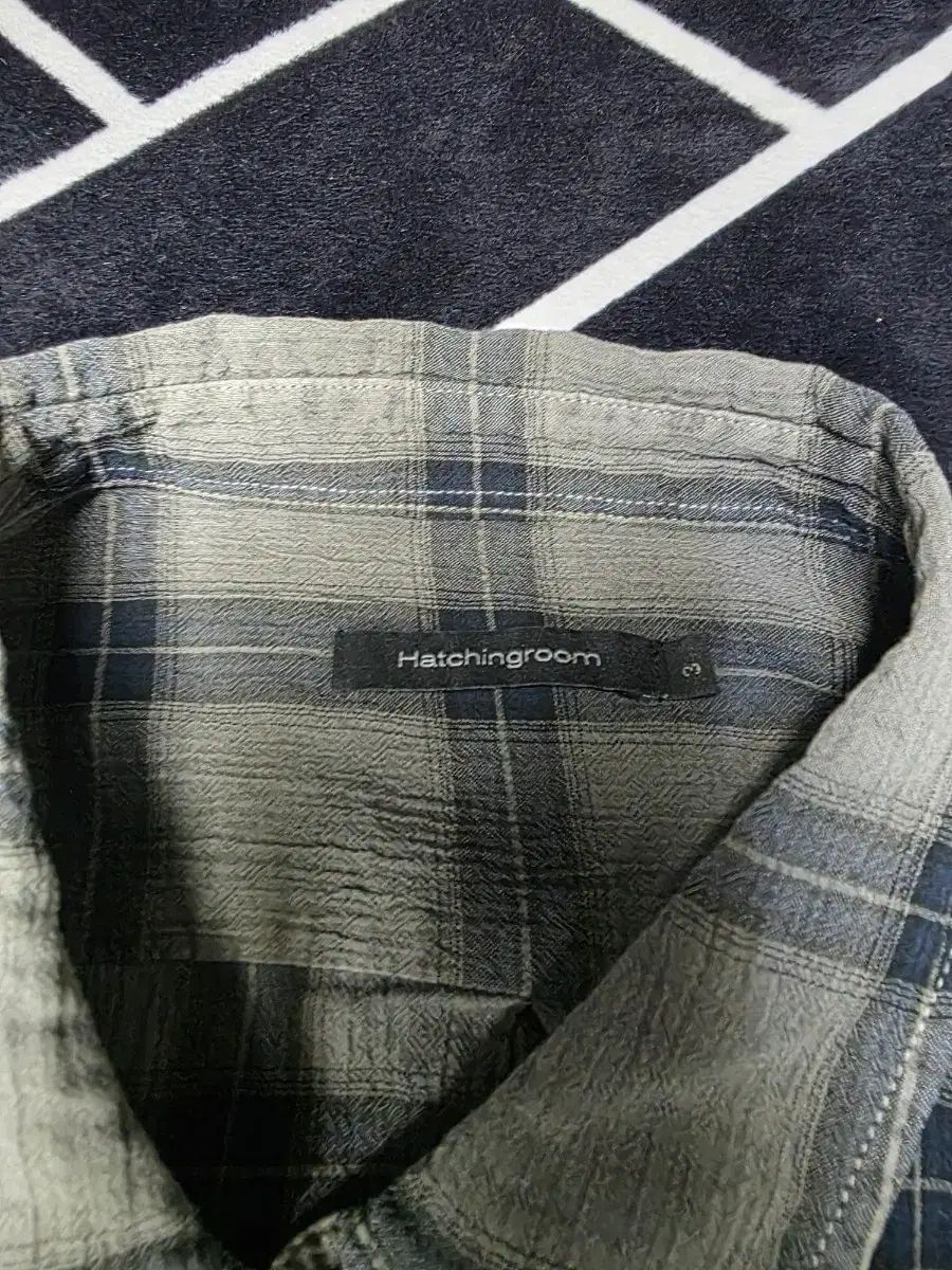 Hatchingroom Classic シャツ チェック柄 PIGMENT ダイド グレー 3