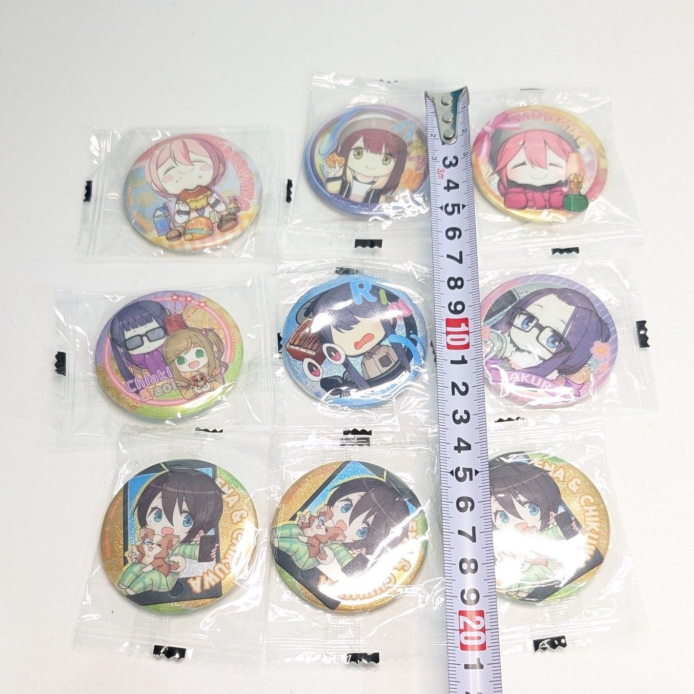 ゆるキャン 缶バッジ 9個セット あそーと 缶バッチ 各務原なでしこ 内