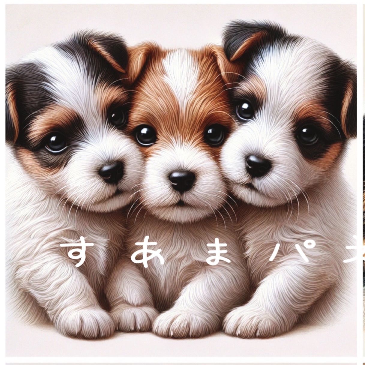 むぎゅわんこEのパネル生地