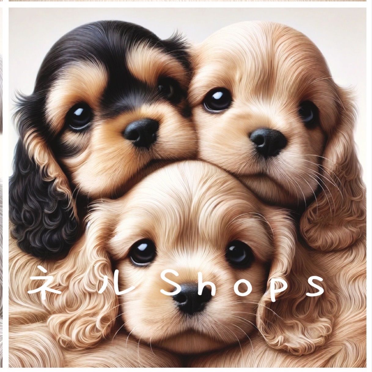 番号５０ むぎゅわんこEのパネル生地