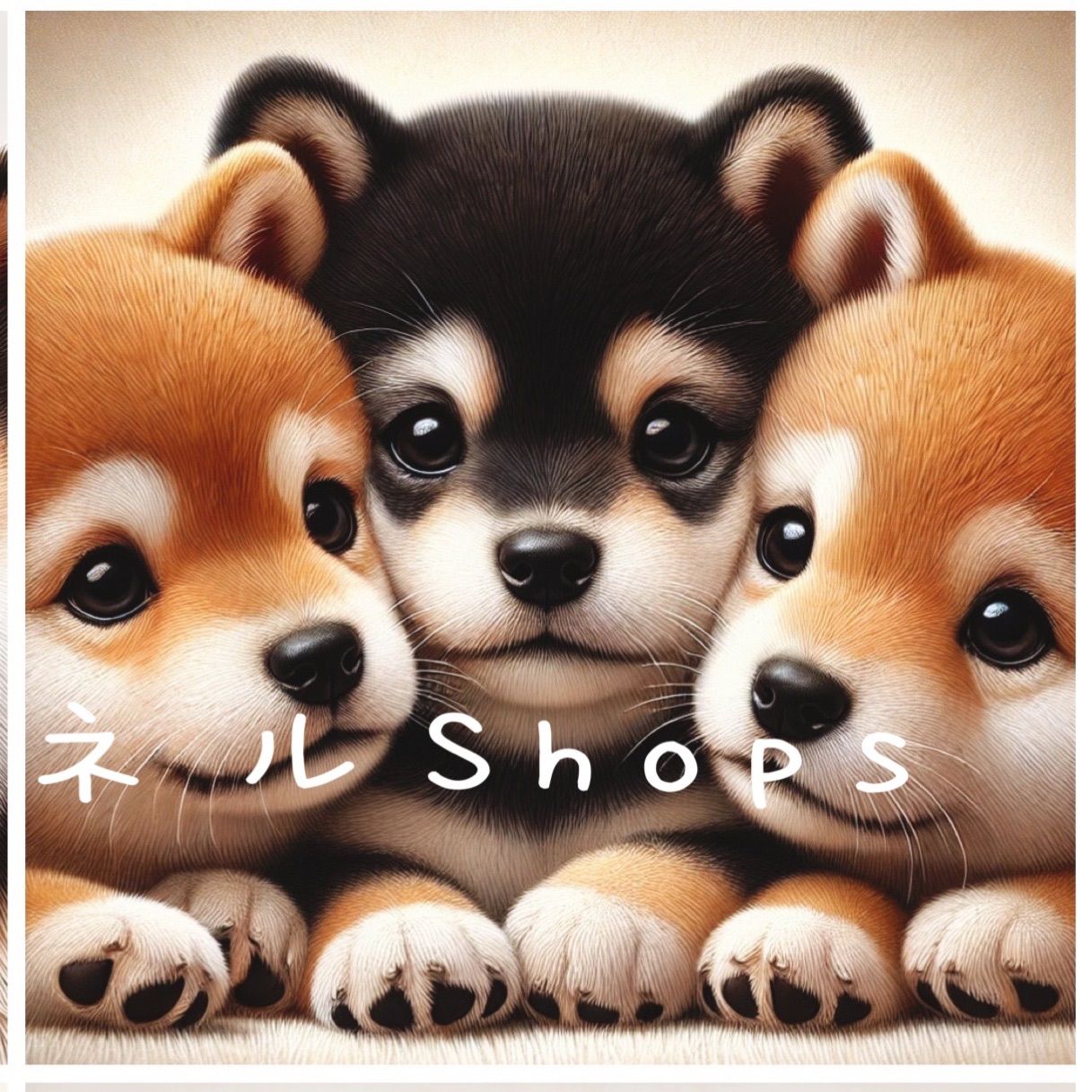 番号５０ むぎゅわんこEのパネル生地