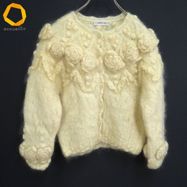 wux カネコイサオ KANEKO ISAO 金子功 ニット カーディガン クリーム