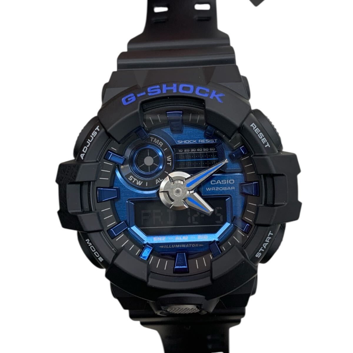 新品 CASIO カシオ G-SHOCK GA-710-1A2JF デジアナ ラバー 腕時計 樹脂 