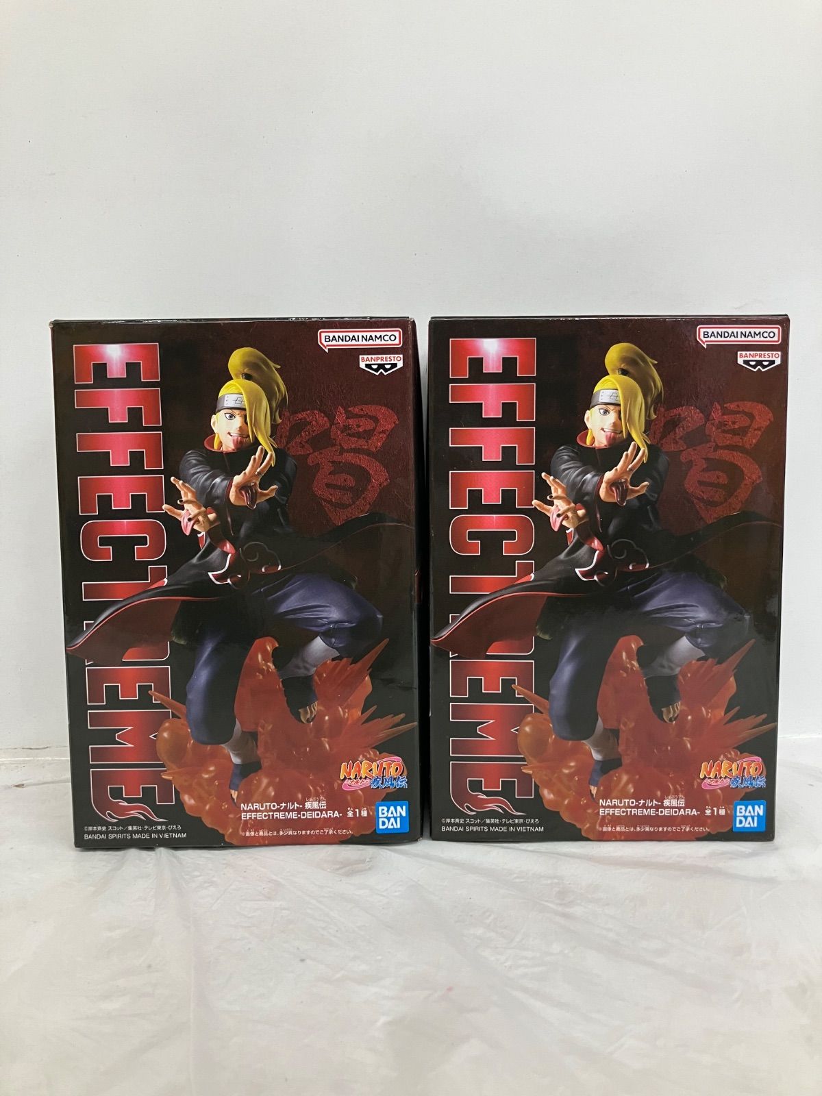 未開封 NARUTO ナルト 疾風伝 EFFECTREME デイダラ フィギュア 2個
