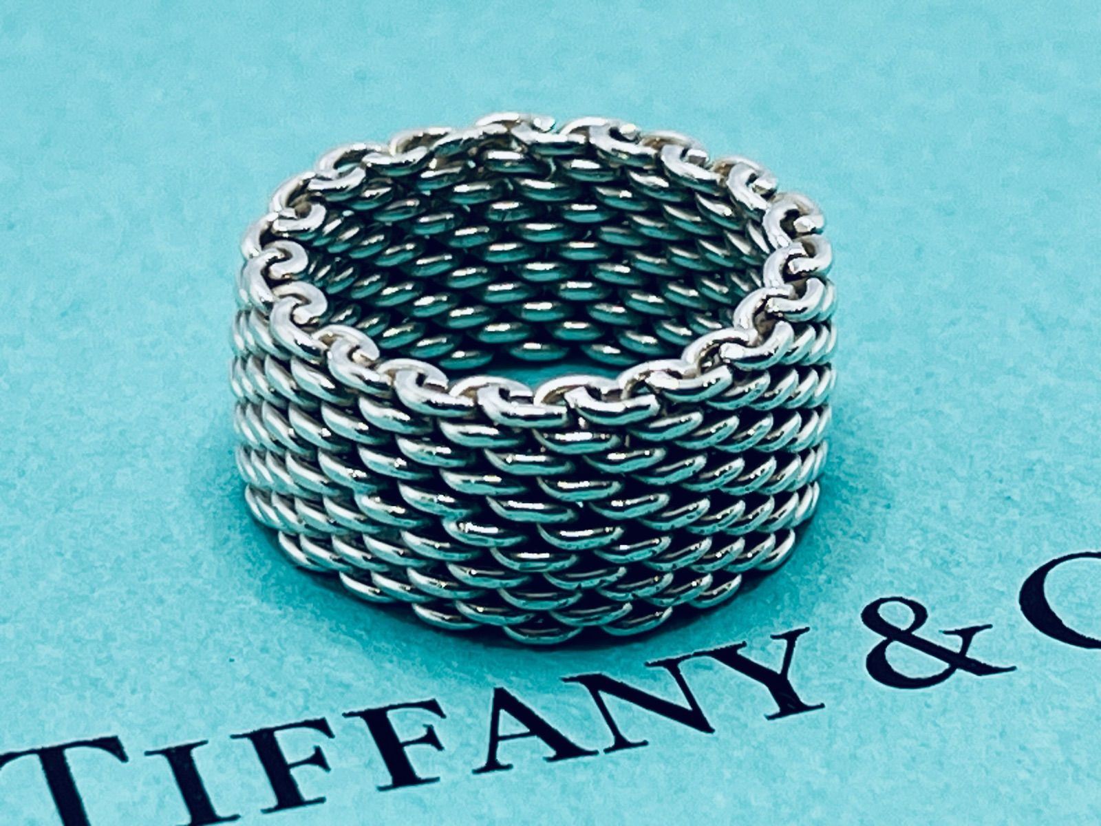 a165 Tiffany&Co. オールド ティファニー サマセット メッシュ リング