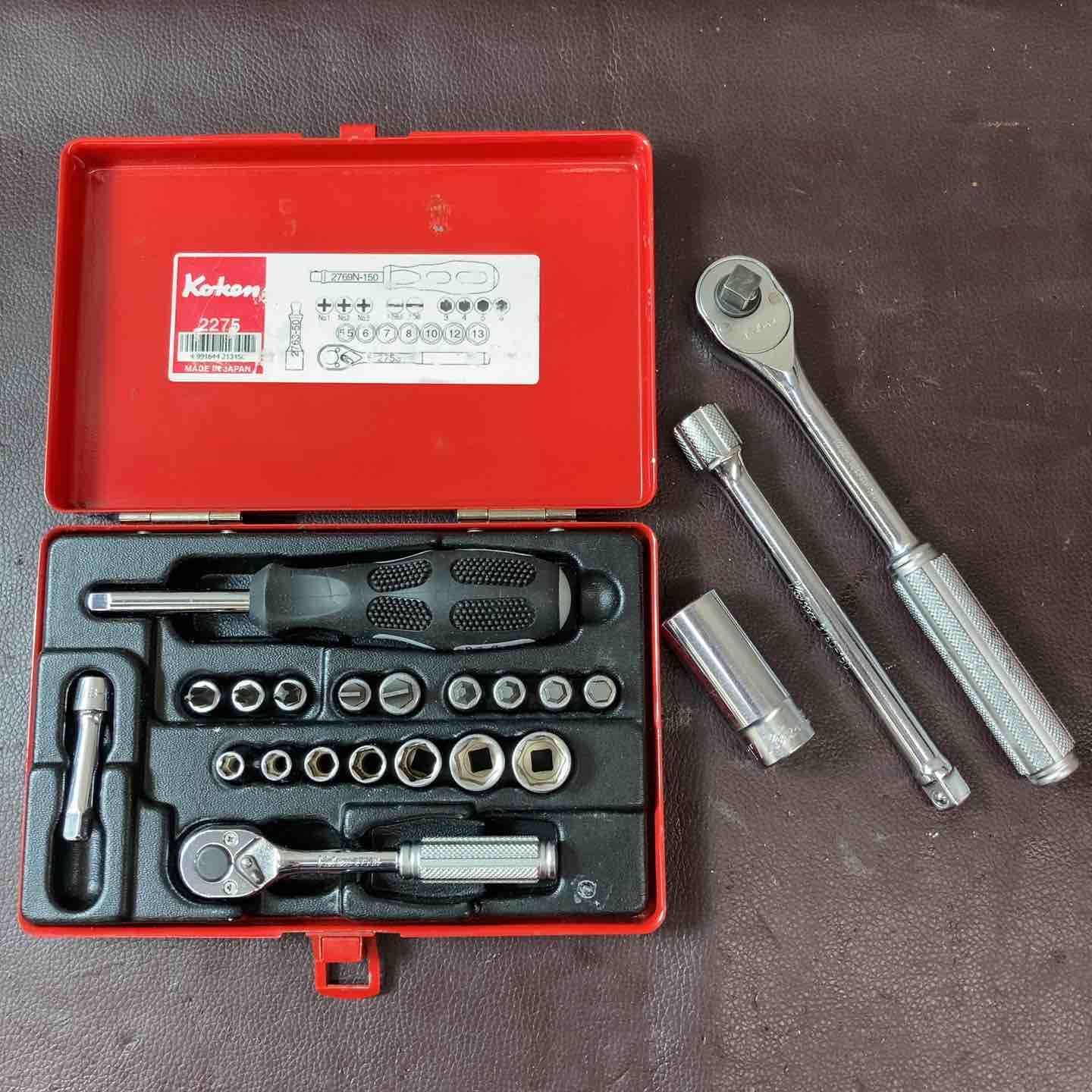 品 コーケン ko-ken ソケットレンチセット 1 4 ラチェットハンドル エクステンションバー ディープソケット