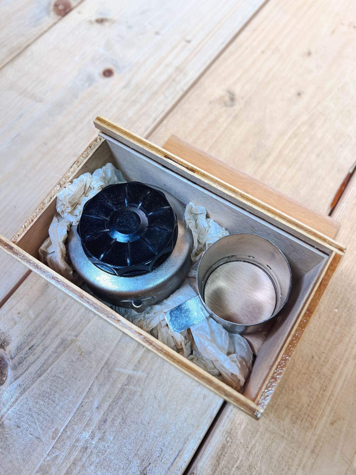 デッドストック】 チェコ軍アルコールバーナーセット PREMA 木箱入