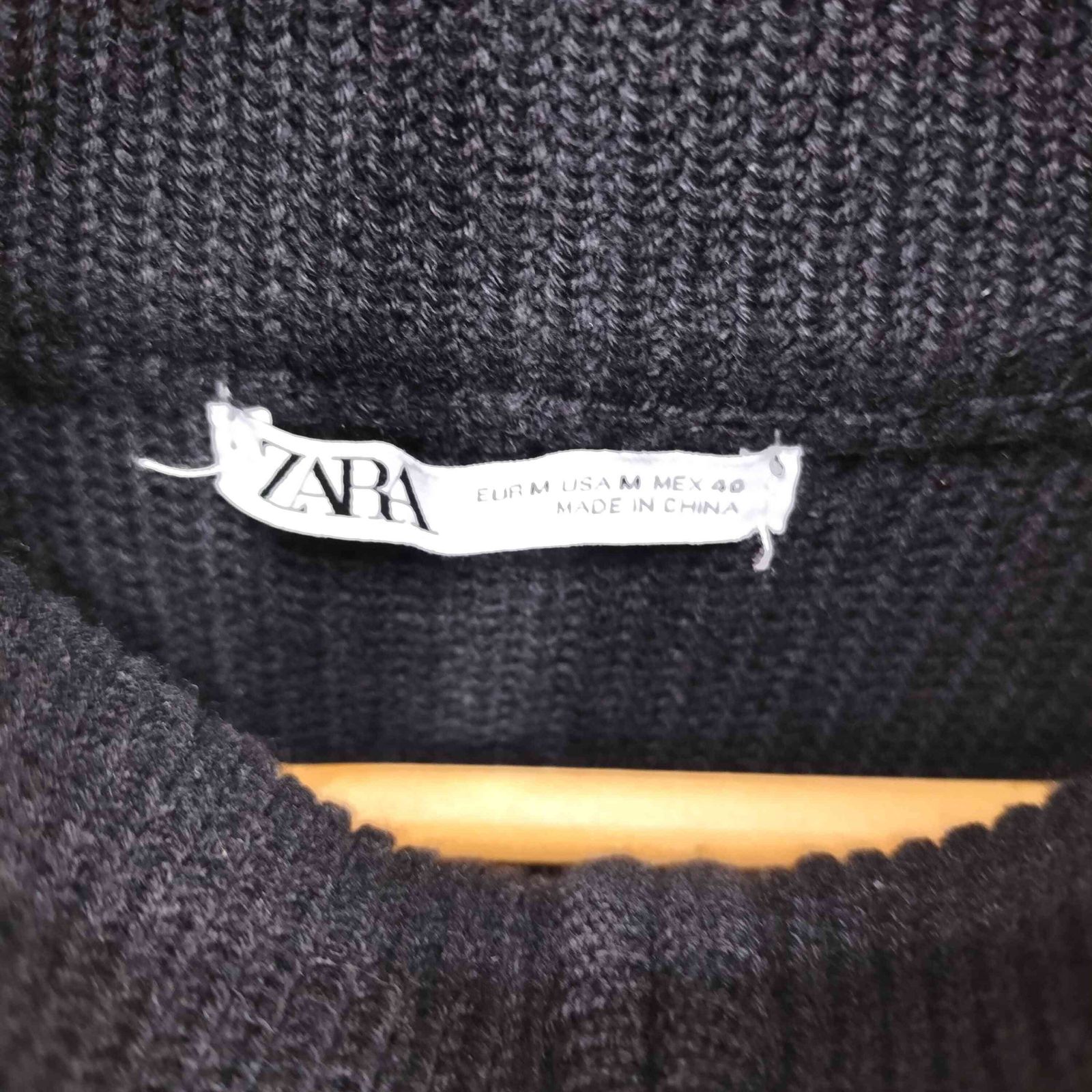 ザラ ZARA ダブルジップニットベスト ドライバーズニットベスト メンズ 