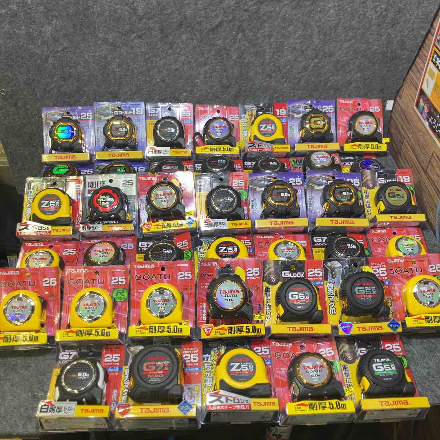 タジマ Tajima コンベックス 40点まとめ セフ付き 尺 マグ爪 5 m 7 剛厚 メジャー