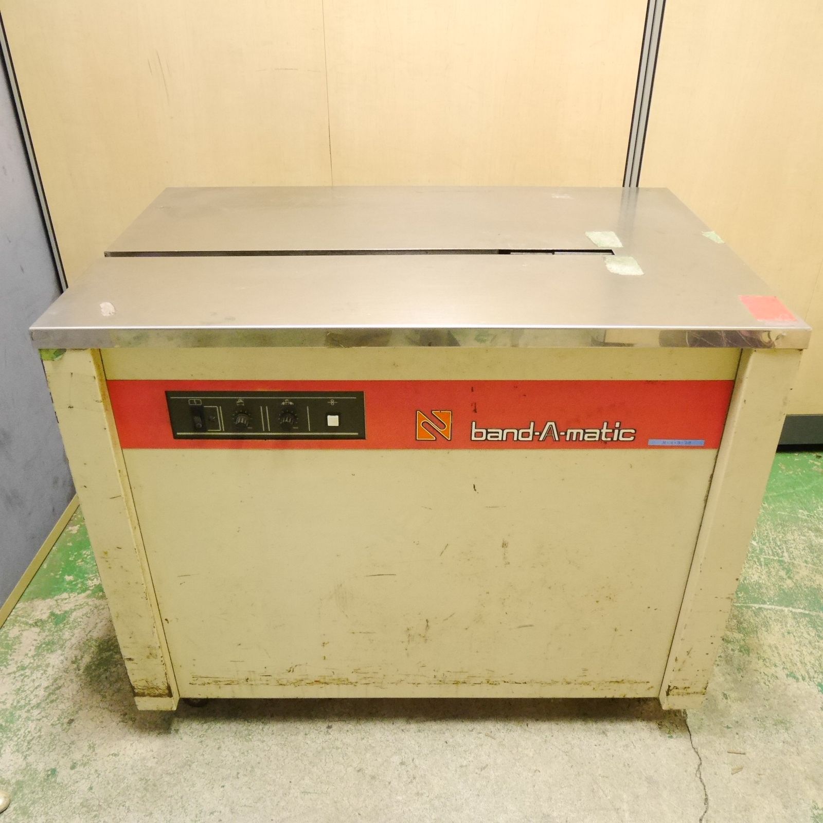 岐阜発 直接引取 NAIGAI ナイガイ band A matic 半自動 梱包機 F 20 業務用 包装 作業用 バンド詰め 荷物 荷づくり テーブル