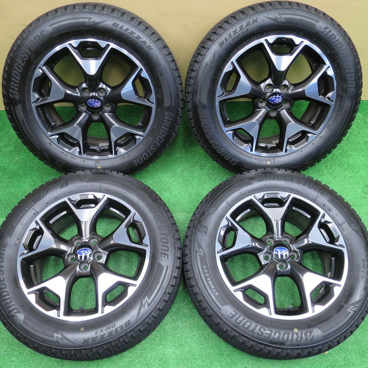 バリ溝 キレイ 9 5分 スバル GT系 XV 225 60 R 17 スタッドレス ブリヂストン ブリザック DM V 3 17インチ PCD 100 5 H ス