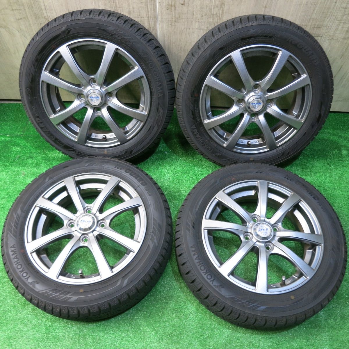 バリ溝 23年 キレイ 9 5分以上 スタッドレス 155 65 R 14 ヨコハマ アイスガード iG 60 ZACK JP 110 MONZA ザック モンツァ 14インチ PCD 100 4 H ス