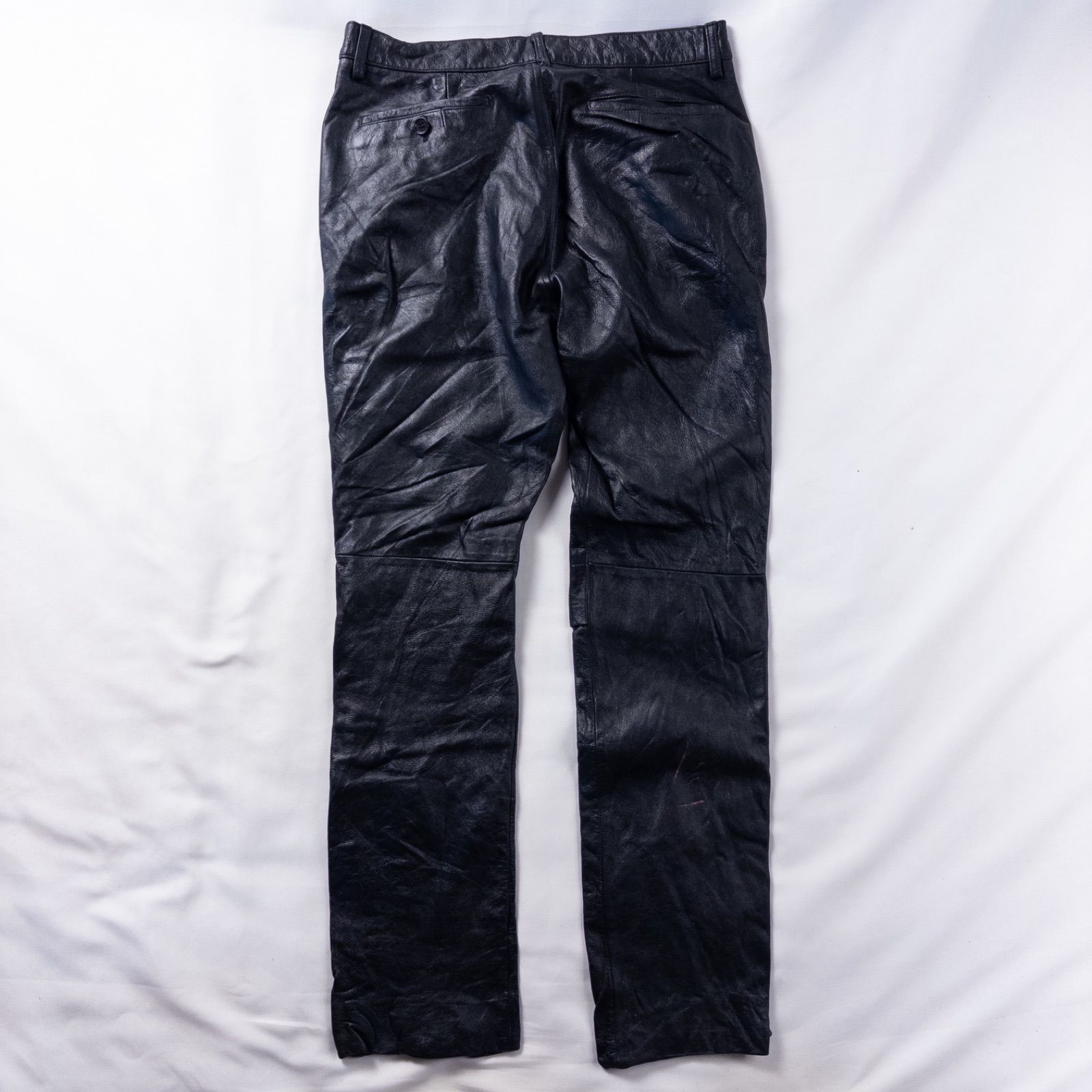 Euro Vintage 90s Unknown 本革 バイカー アメカジ ロック グランジ