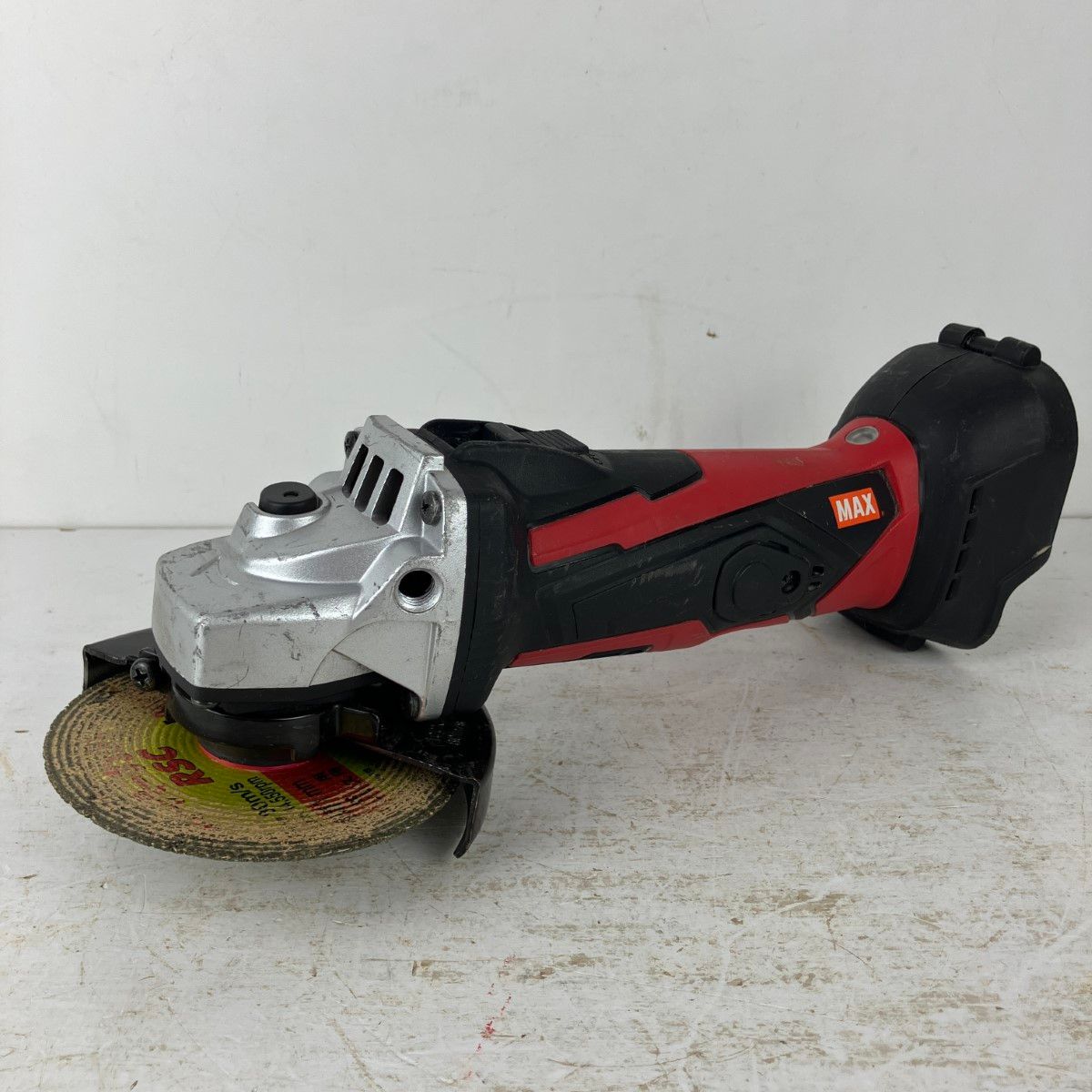 ЗЗMAX マックス 18 v 100 mm 充電式ディスクグラインダ バッテリー 充電器無し PJ-DG 101 レッド×ブラック
